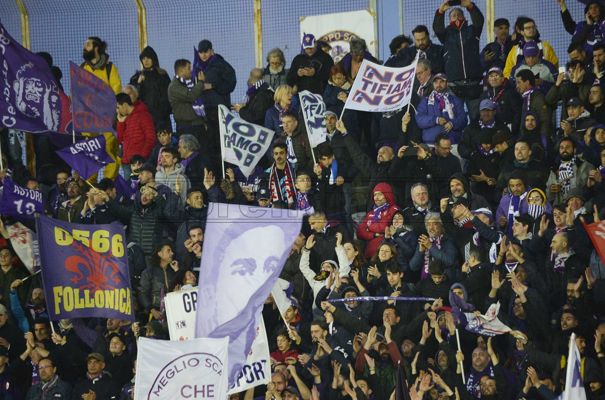 ATALANTA-FIORENTINA COPPA ITALIA 25-04-2019 TIFOSI DELLA FIORENTINA. GALASSI SILVANO/SILPRESS