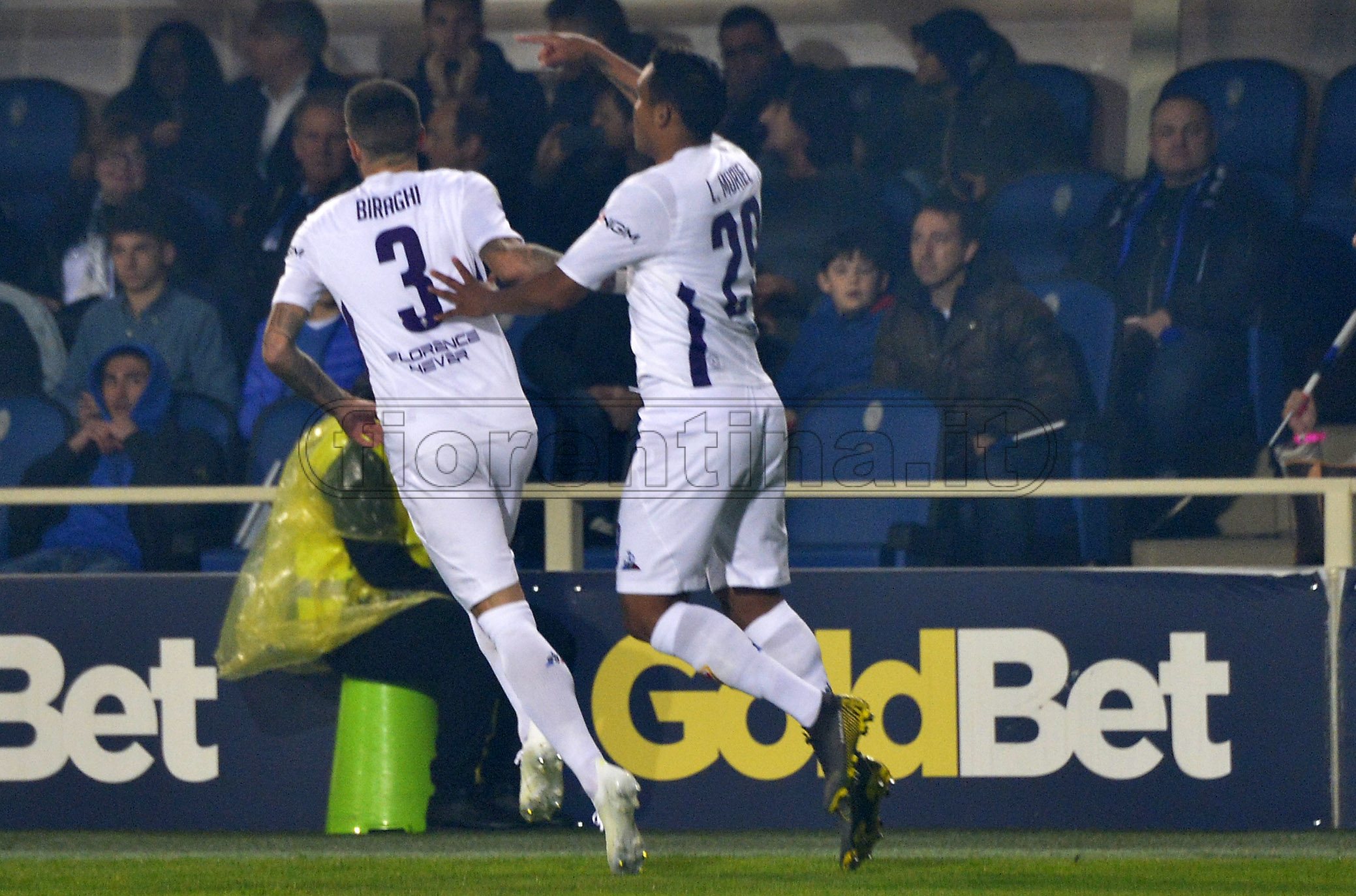 ATALANTA-FIORENTINA 25-04-2019 ESULTANZA DI LUIS MURIEL. GALASSI SILVANO/SILPRESS