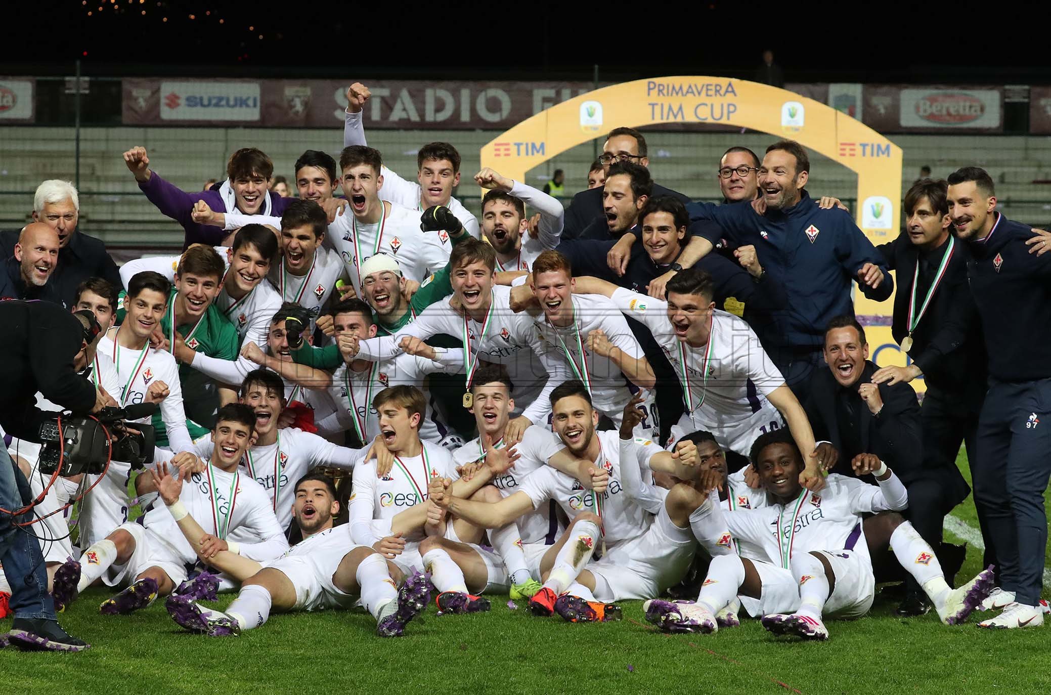 TORINO PRIMAVERA-FIORENTINA PRIMAVERA ESULTANZA PER LA COPPA ITALIA VINTA. GALASSI SILVANO/SILPRESS
