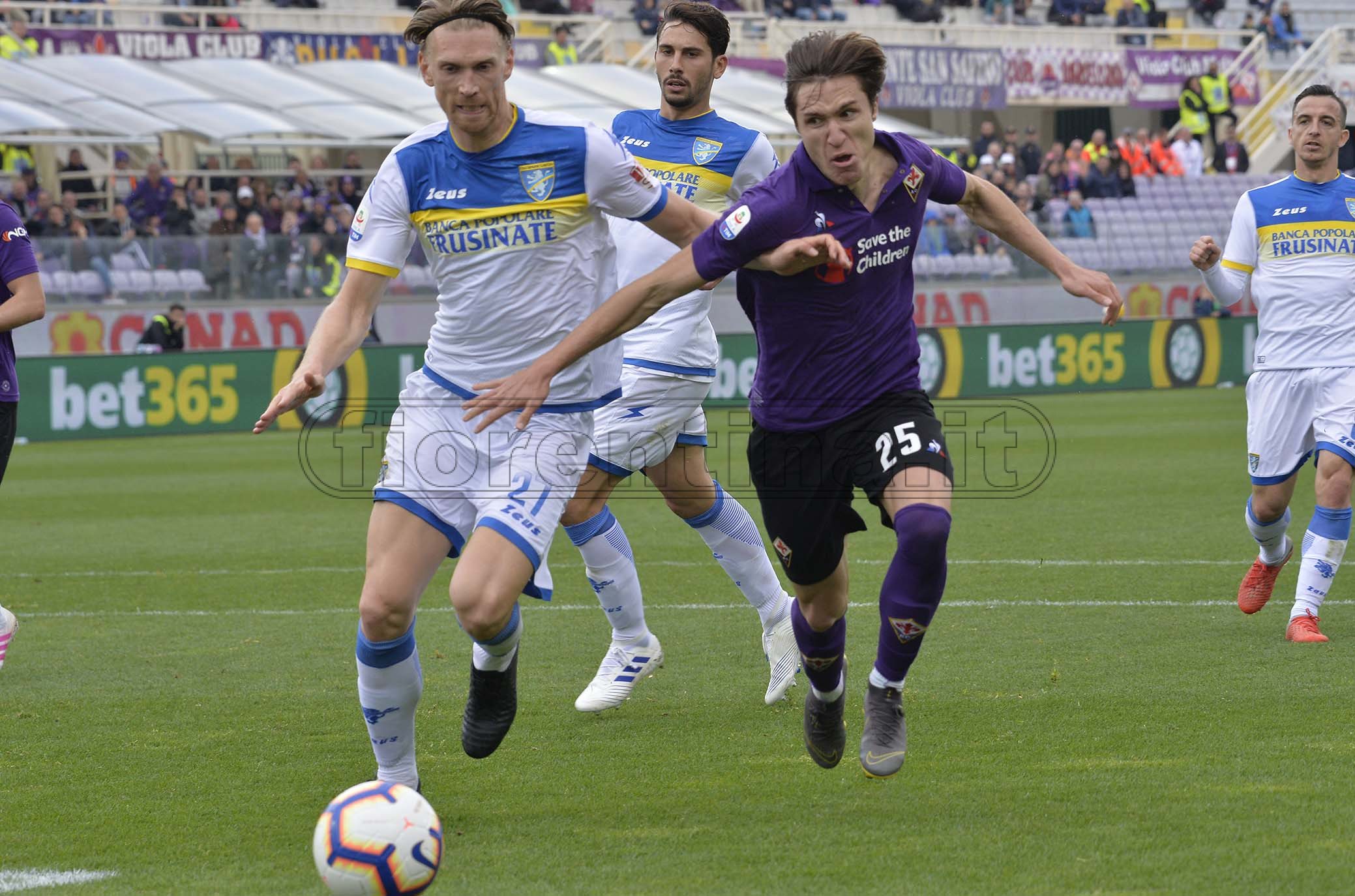 FIORENTINA-FROSINONE 07-04-2019 FEDERICO CHIESA E SALAMON. GALASSI SILVANO/SILPRESS