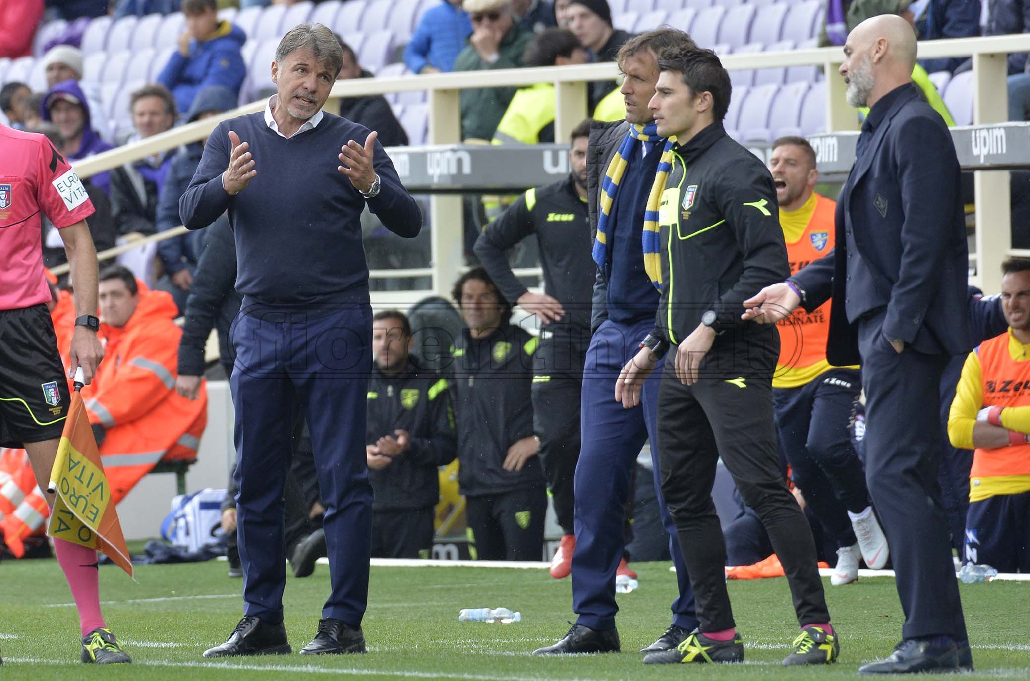 FIORENTINA-FROSINONE 07-04-2019 STEFANO PIOLI E MARCO BARONI. GALASSI SILVANO/SILPRESS