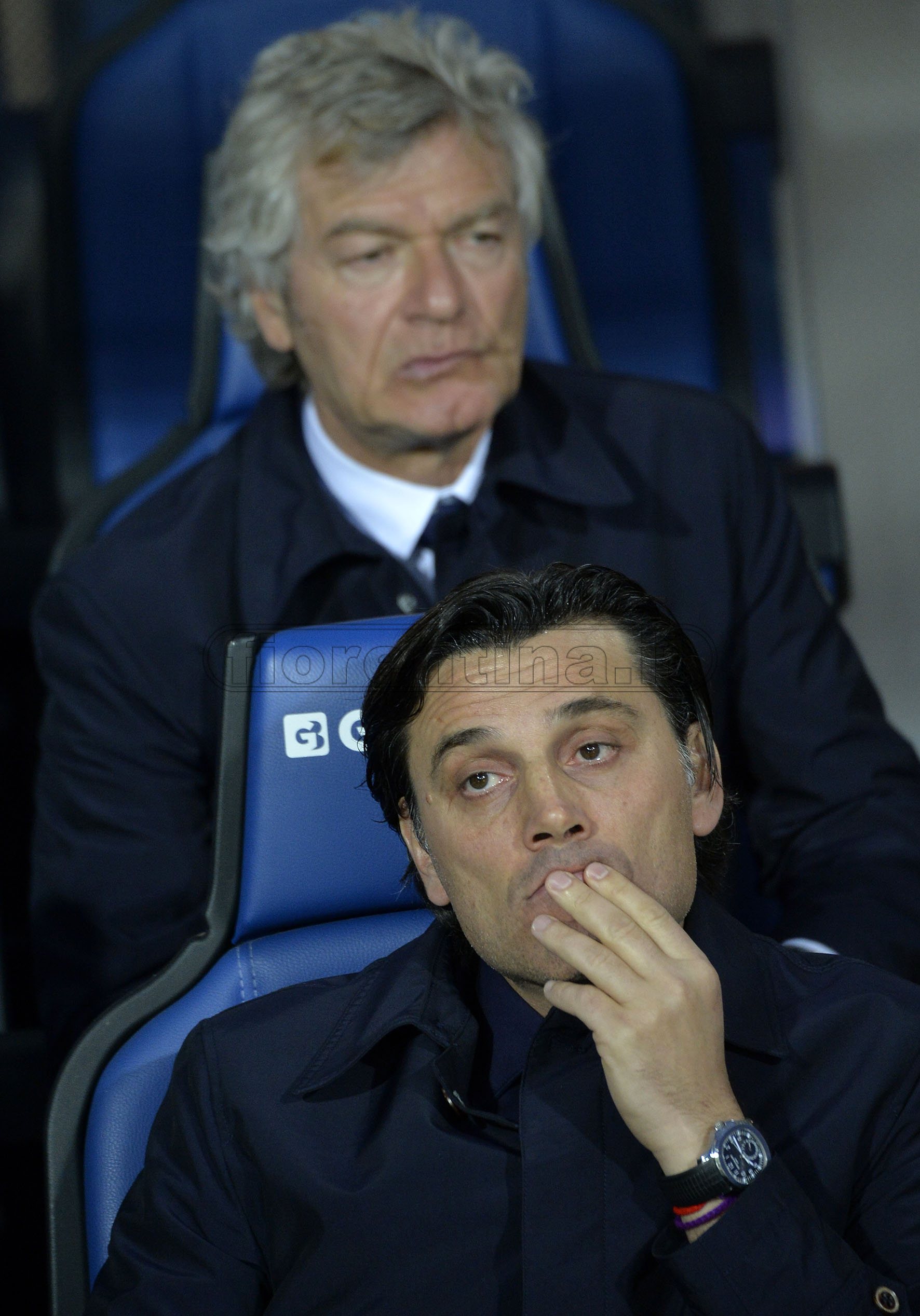 ATALANTA-FIORENTINA 25-04-2019 VINCENZO MONTELLA E GIANCARLO ANTOGNONI. GALASSI SILVANO/SILPRESS