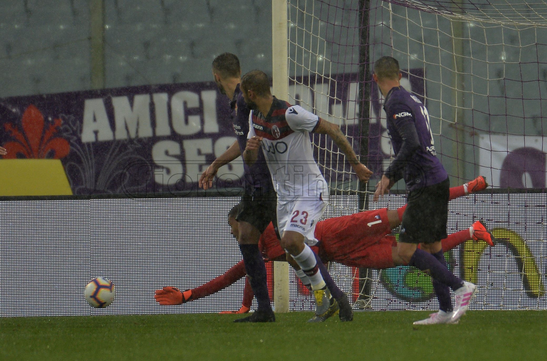 FIORENTINA-BOLOGNA 14-04-2019 PARATA DI ALBAN LAFONT. GALASSI SILVANO/SILPRESS
