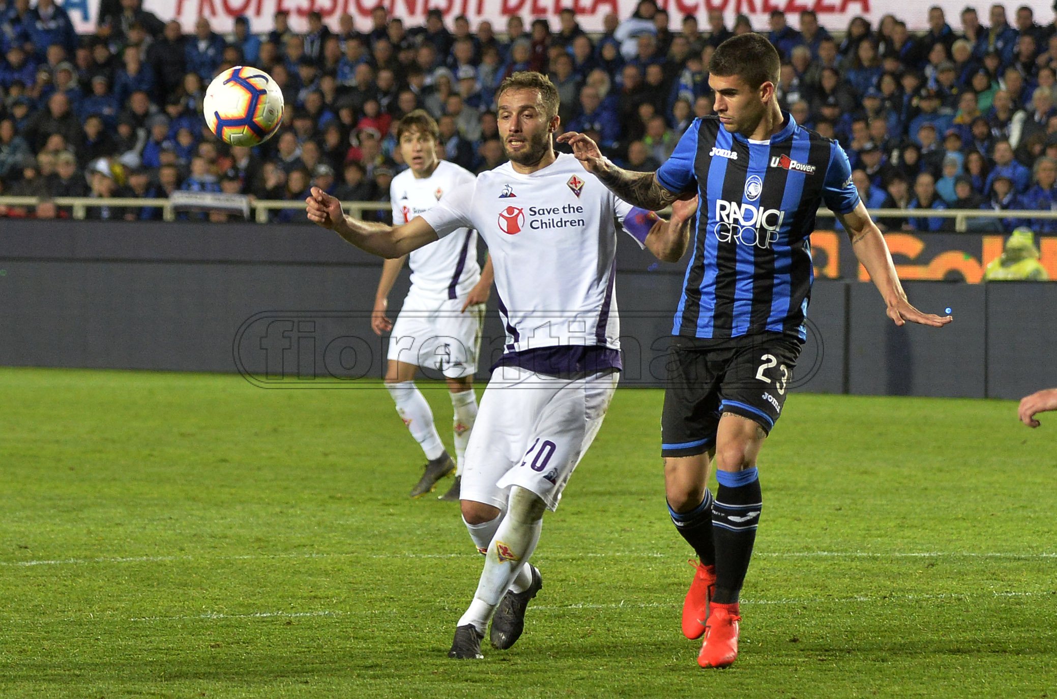 ATALANTA-FIORENTINA COPPA ITALIA 25-04-2019. GERMAN PEZZELLA E GIANLUCA MANCINI. GALASSI SILVANO/SILPRESS