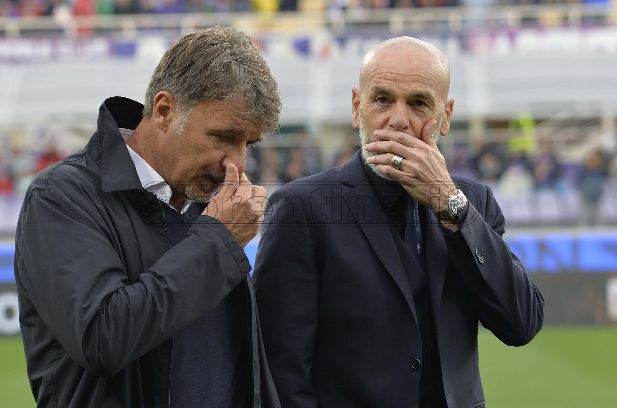 FIORENTINA-FROSINONE 07-04-2019 MARCO BARONI E STEFANO PIOLI. GALASSI SILVANO/SILPRESS