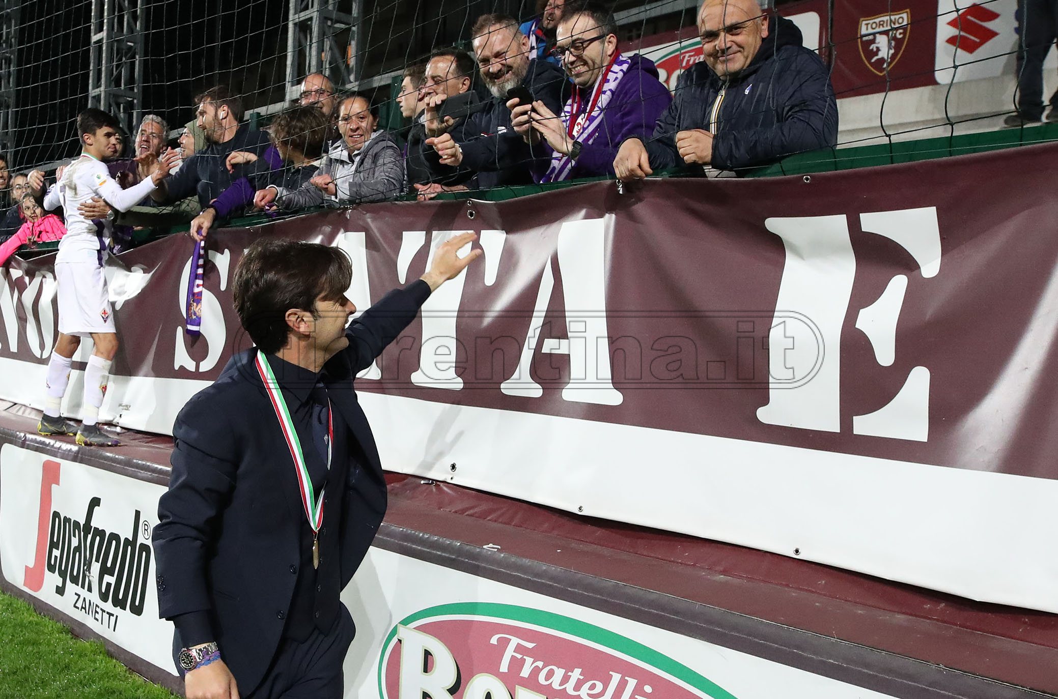 TOR INO PRIMAVERA-FIORENTINA PRIMAVERA ESULTANZA DI EMILIANO BIGICA. GALASSI SILVANO/SILPRESS
