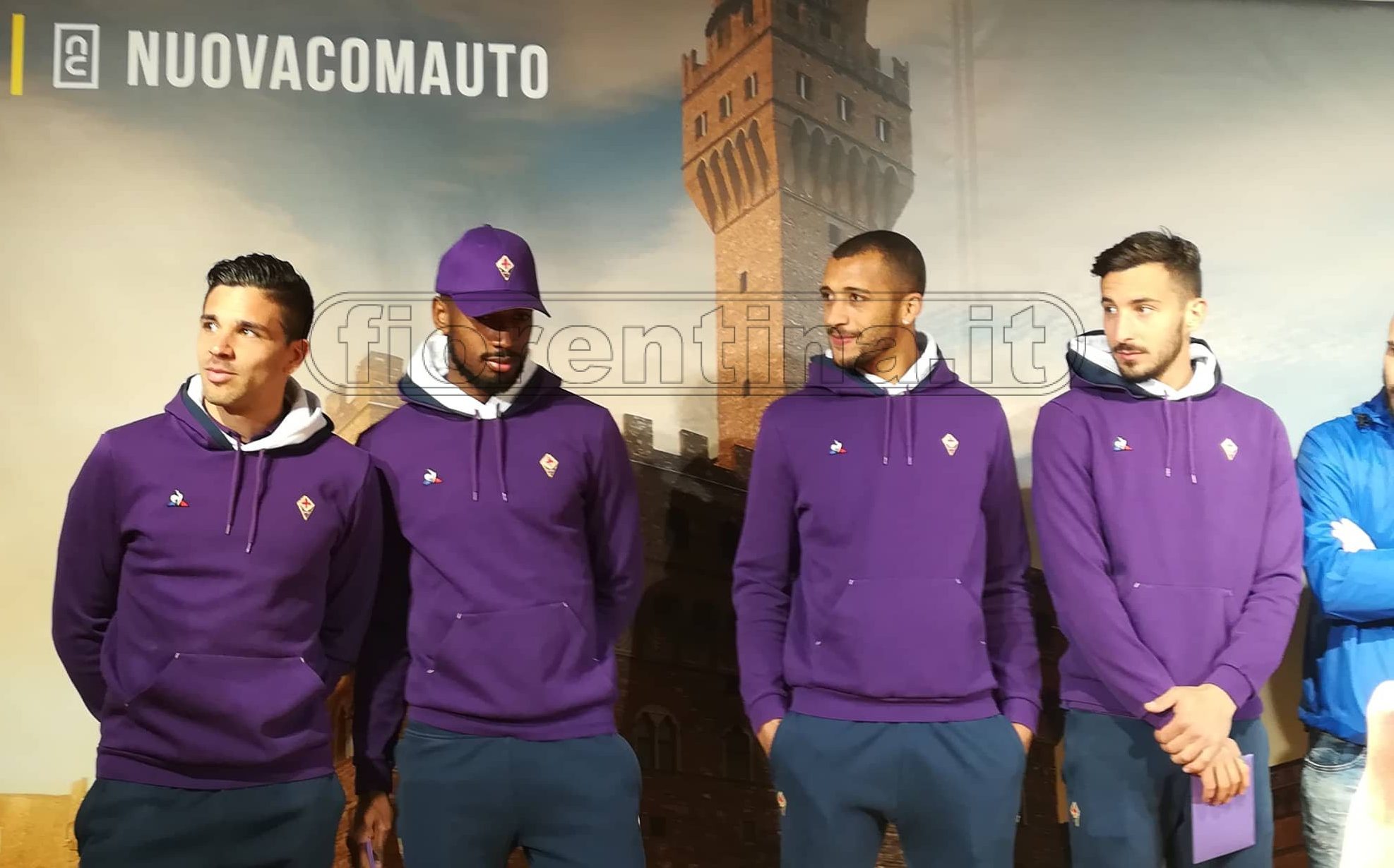 Simeone, Ceccherini, Gerson e Hugo alla Nuova Comauto (FOTO e VIDEO VI.IT)