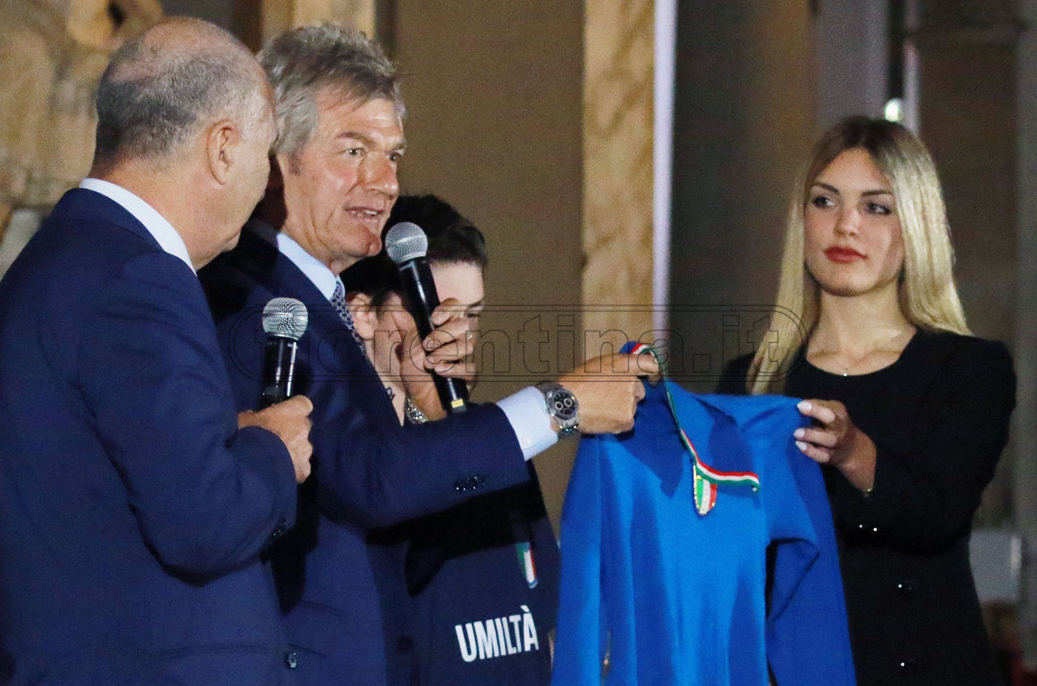 FIRENZE 20-05-2019 HALL OF FAME 2019. GIANCARLO ANTOGNONI CONSEGNA UNA DELLE SUE MAGLI AL MUOSEO DEL CALCIO. GALASSI SILVANO/SILPRESS SILPRESS
