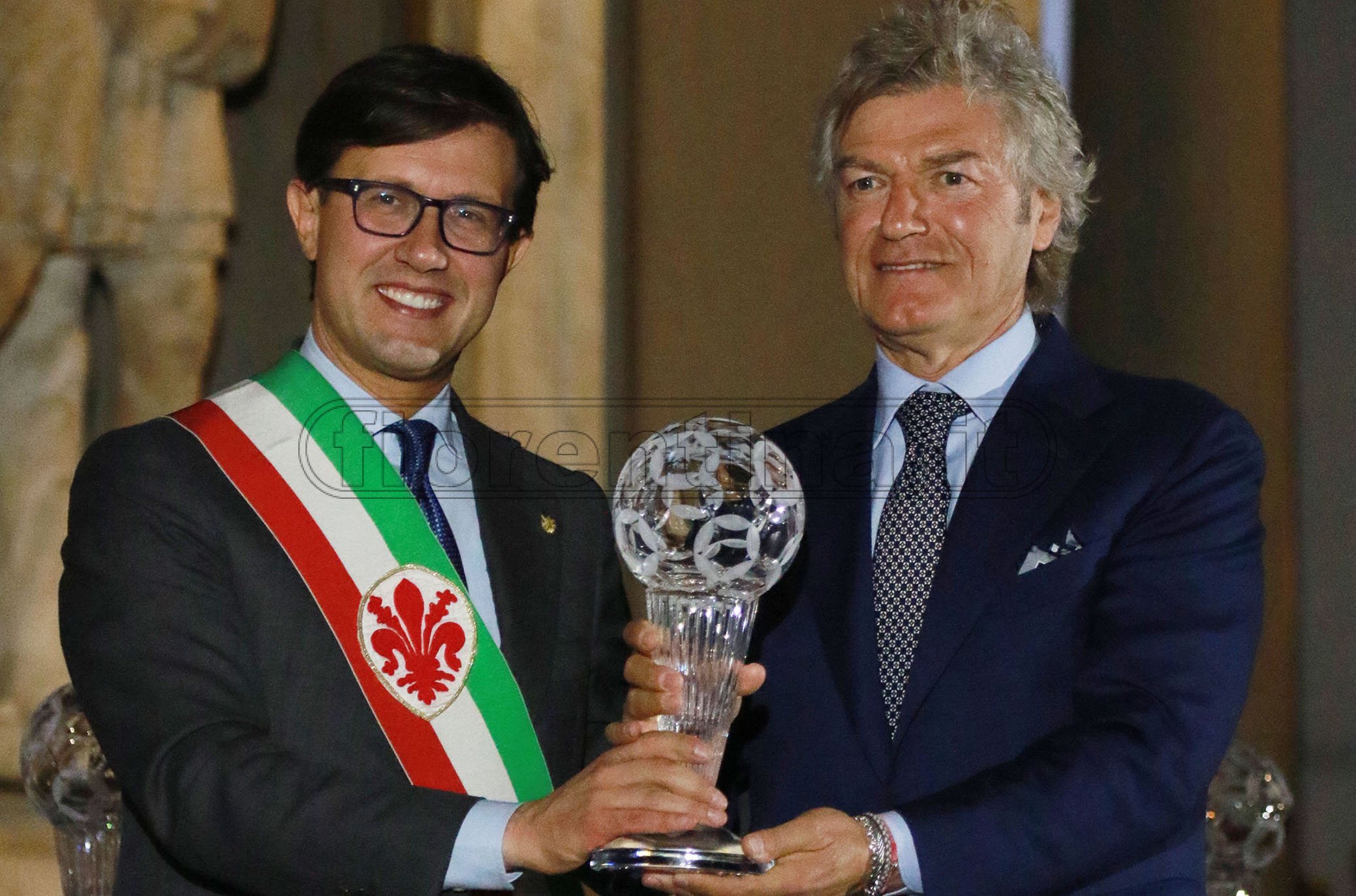 FIRENZE 20-05-2019 HALL OF FAME 2019. DARIO NARDELLA CONSEGNA IL PREMIO A GIANCARLO ANTOGNONI. GALASSI SILVANO/SILPRESS SILPRESS