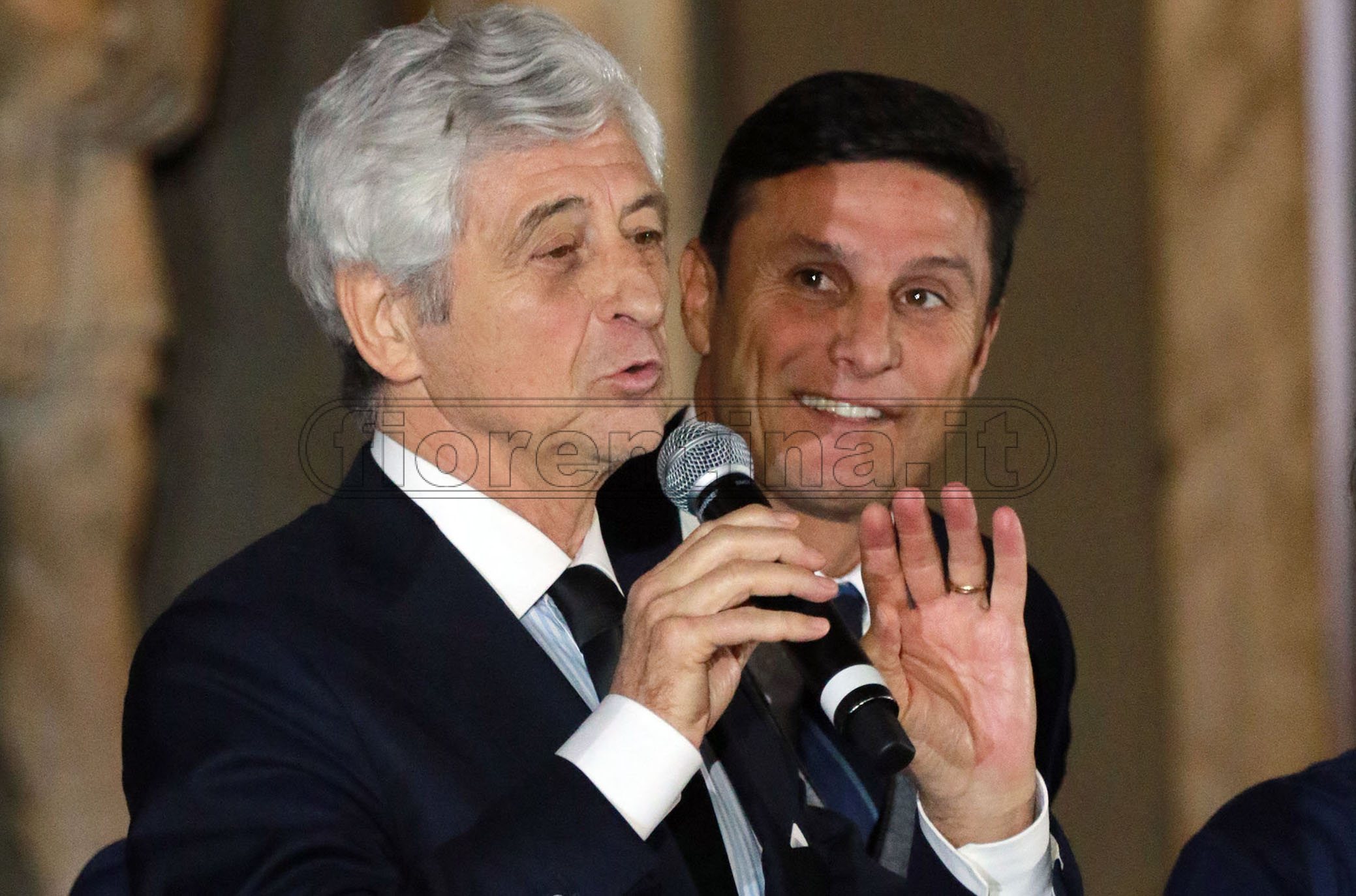 FIRENZE 20-05-2019 HALL OF FAME 2019. DARIO GIANNI RIVERA E JAVIER ZANETTI. GALASSI SILVANO/SILPRESS SILPRESS