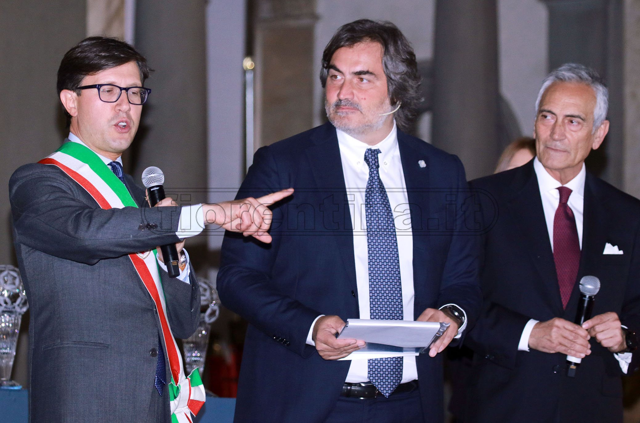 FIRENZE 20-05-2019 HALL OF FAME 2019. DARIO NARDELLA E GABRIELE GRAVINA. GALASSI SILVANO/SILPRESS SILPRESS