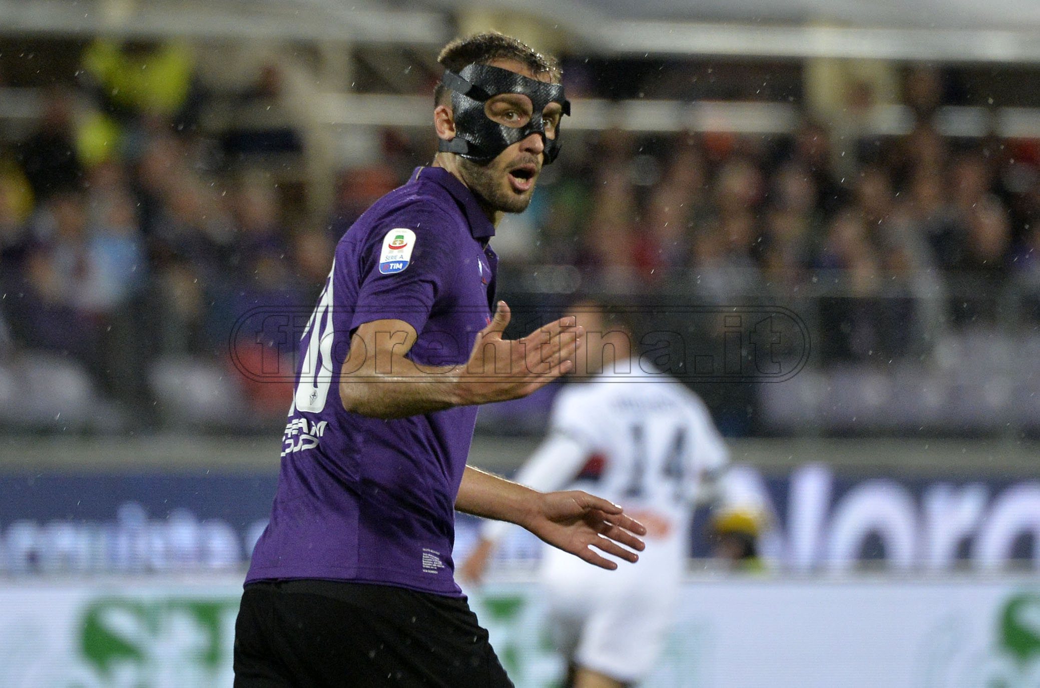 Il Pezzella mascherato pronto a dare battaglia contro l'Inter