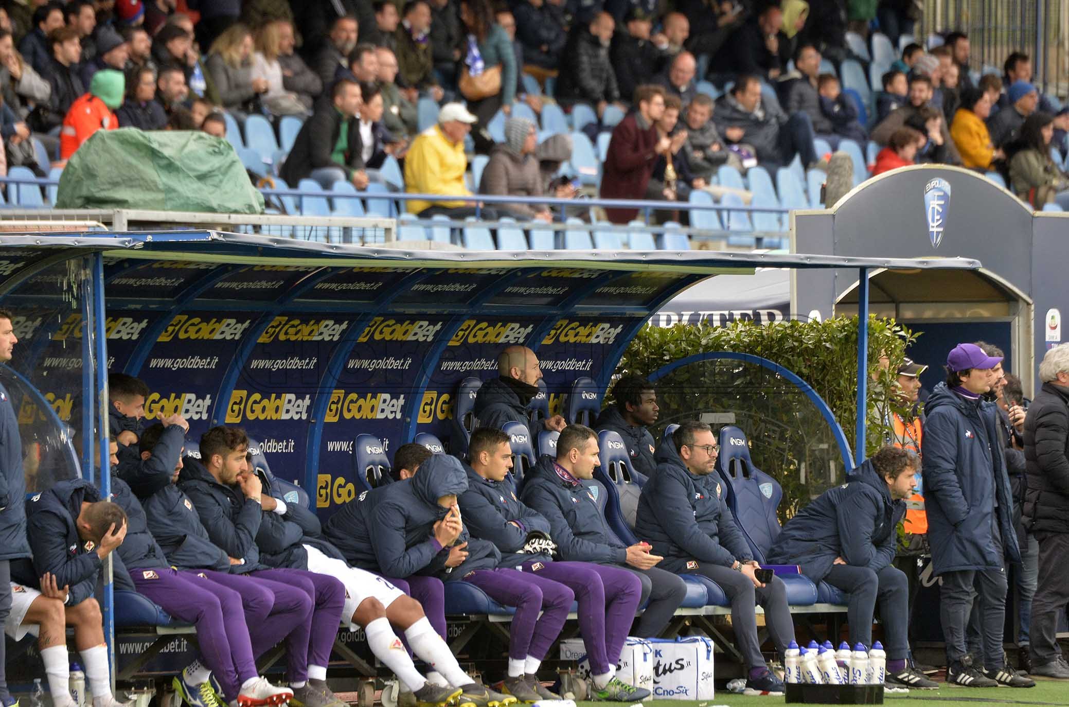 EMPOLI-FIORENTINA 05-05-2019 PANCHINA DELLA FIORENTINA DELUSA . GALASSI SILVANO/SILPRESS