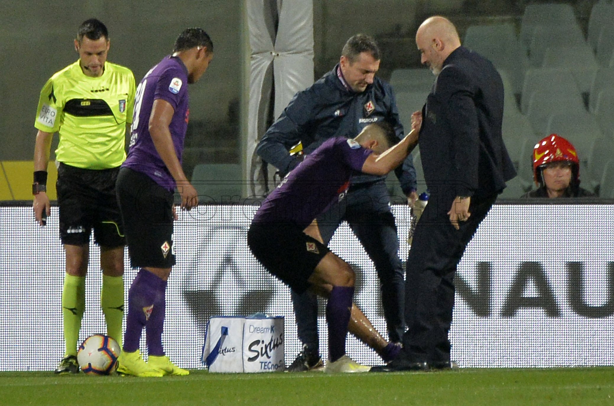 FIORENTINA-MILAN 11-05-2019 INFORTUNIO A VINCENT LAURINI. GALASSI SILVANO/SILPRESS