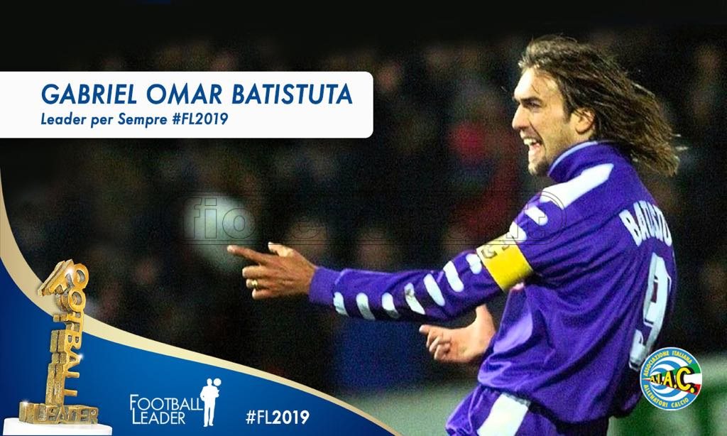 Football Leader 2019, un premio speciale a Gabriel Omar Batistuta