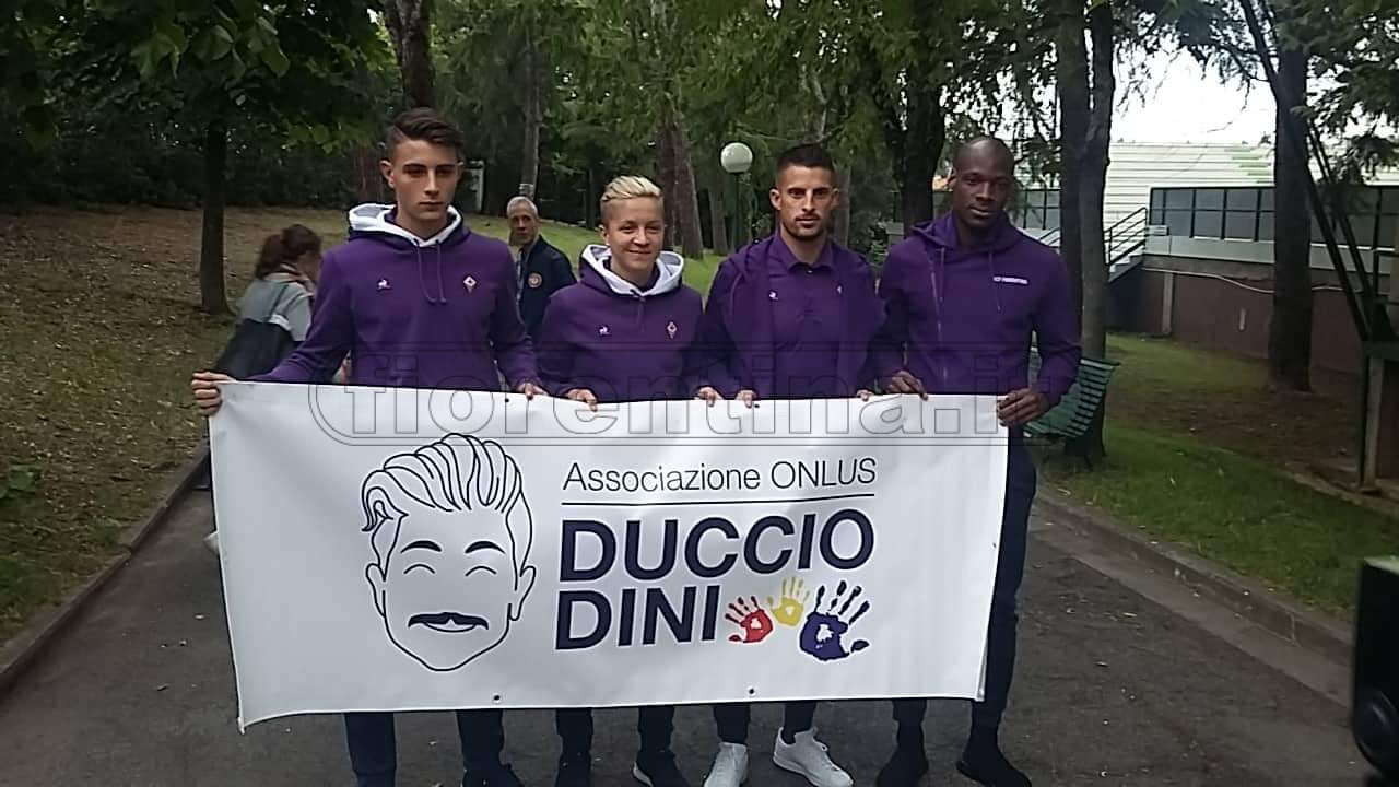 'In campo per Duccio' presente una delegazione della Fiorentina (FOTO)