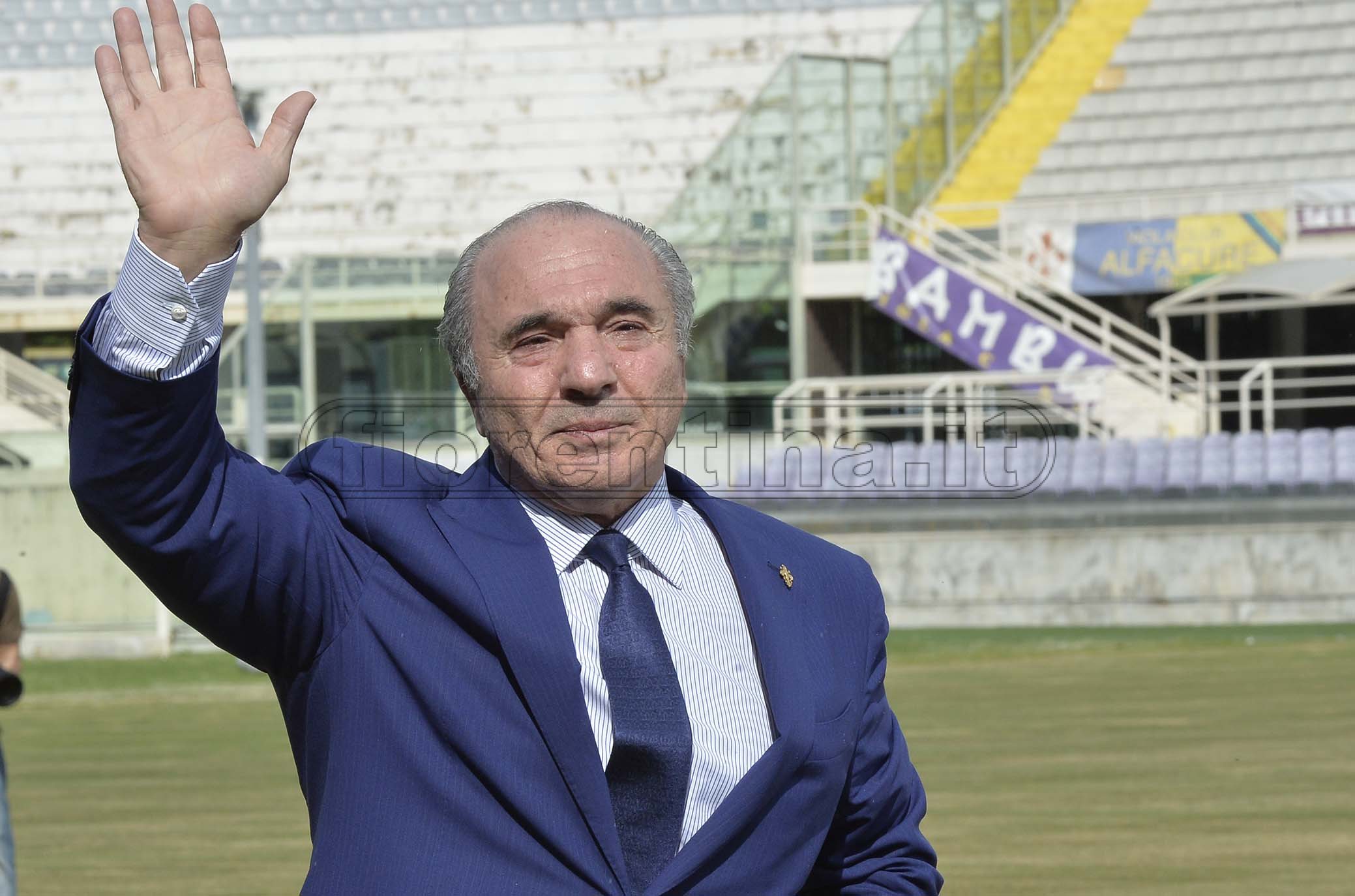 FIORENTINA 07-06-2019 PRESENTAZIONE DI ROCCO COMMISSO AL FRANCHI. COMMOSSO PER L'ACCOGLIENZA RICEVUTA DAI SUOI NUOVI TIFOSI. GALASSI SILVANO/SILPRESS