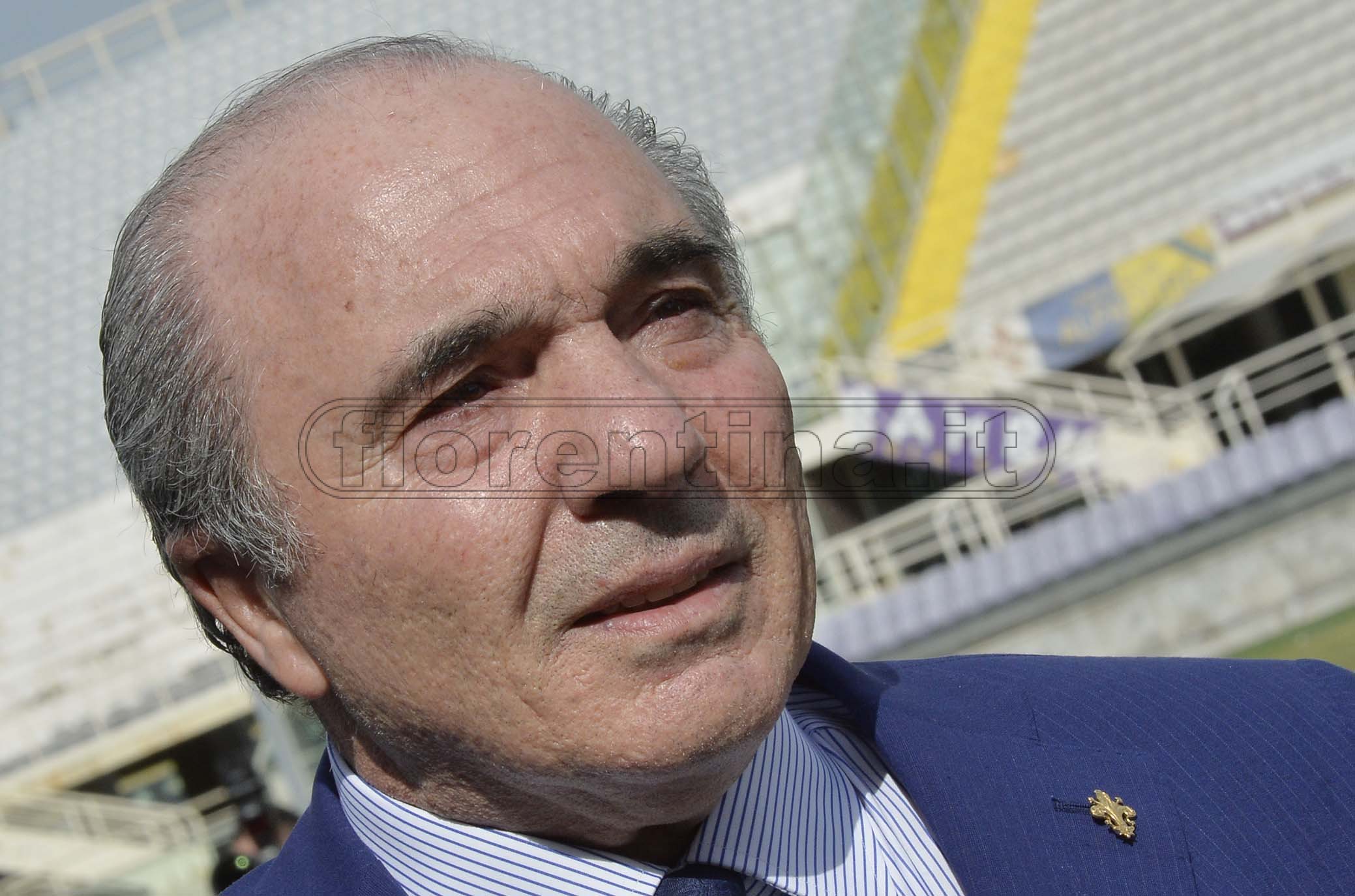 FIORENTINA 07-06-2019 PRESENTAZIONE DI ROCCO COMMISSO AL FRANCHI. COMMOSSO PER L'ACCOGLIENZA RICEVUTA DAI SUOI NUOVI TIFOSI. GALASSI SILVANO/SILPRESS