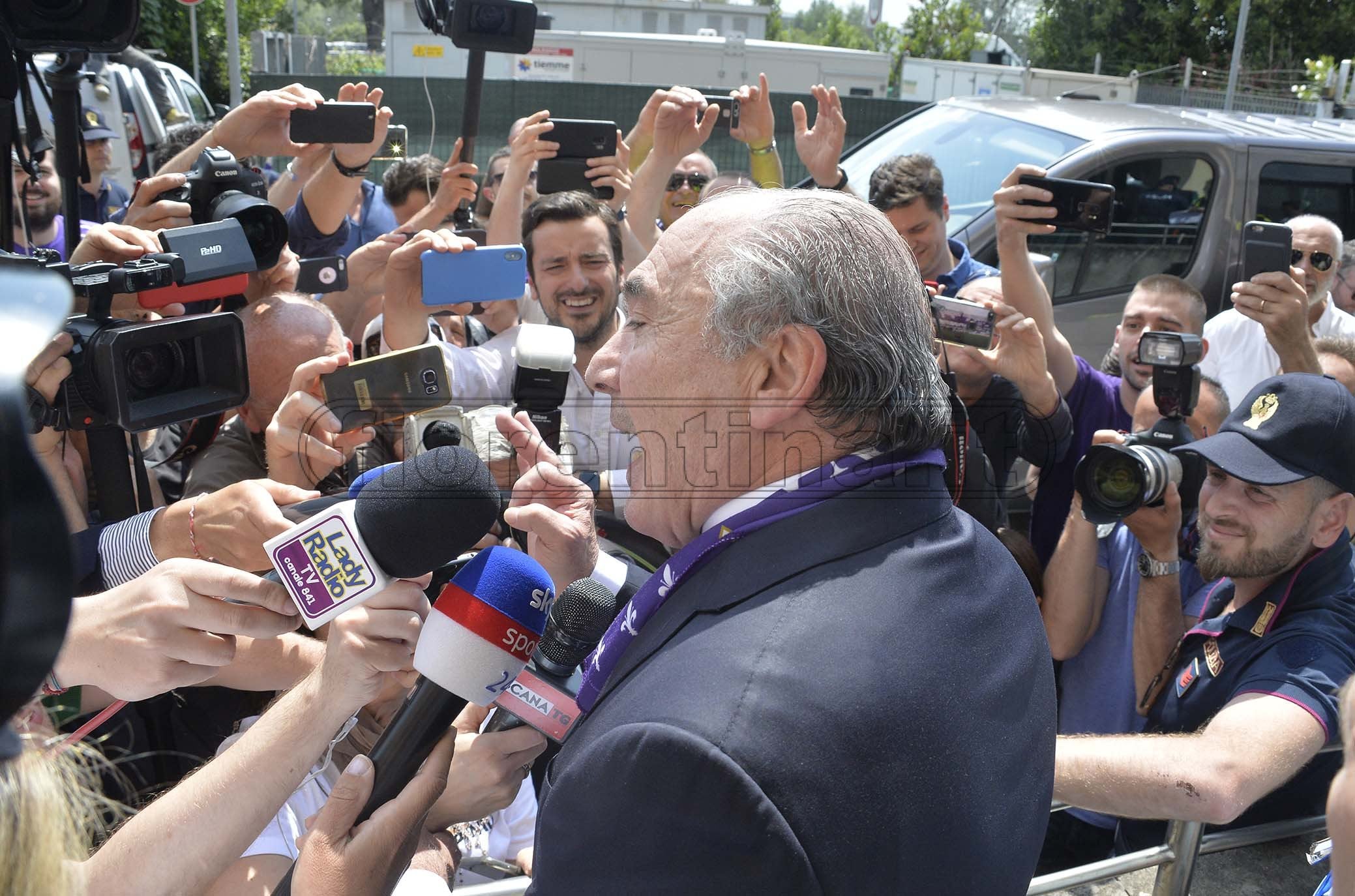 FIORENTINA 06-06-2019 ARRIVO DI ROCCO COMMISSO ALL'AEROPORTO DI FIRENZE. GALASSI SILVANO/SILPRESS