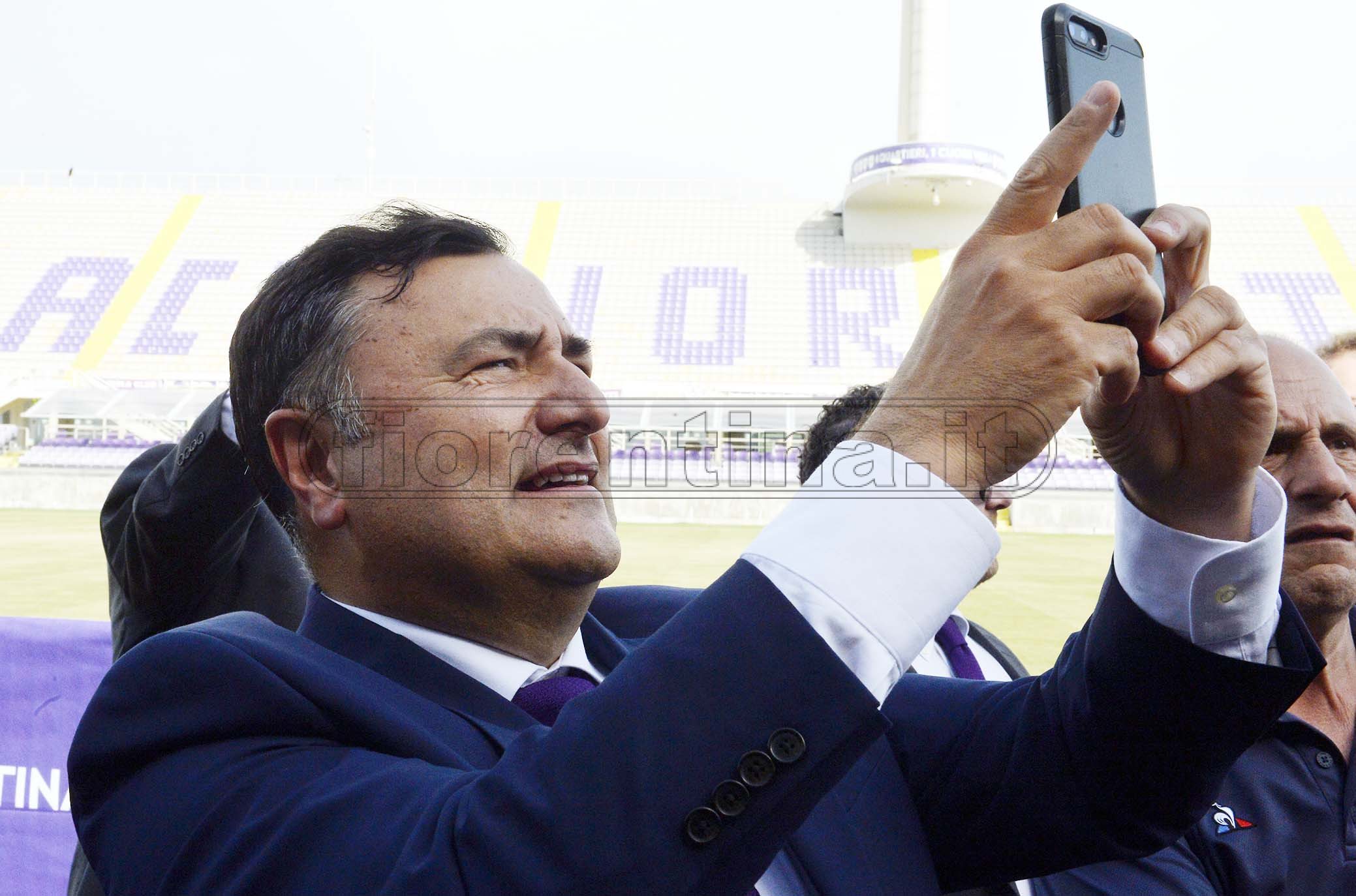 FIORENTINA 07-06-2019 PRESENTAZIONE DI ROCCO COMMISSO AL FRANCHI. JOE BARONE. GALASSI SILVANO/SILPRESS