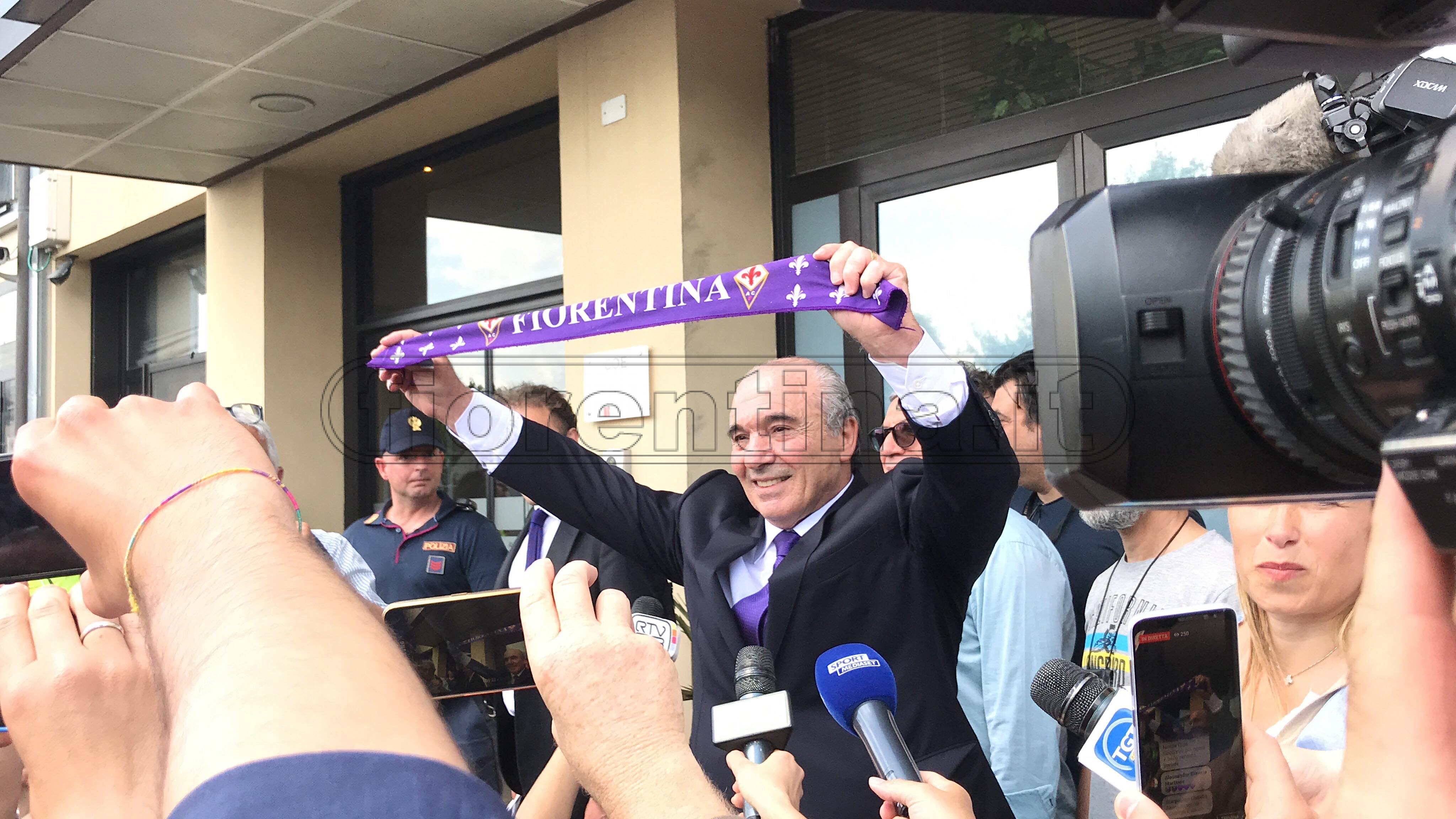Commisso arrivato a Firenze: "Non mi aspettavo questa accoglienza. Non sono un padrone ma un tifoso" (Video VI.IT)
