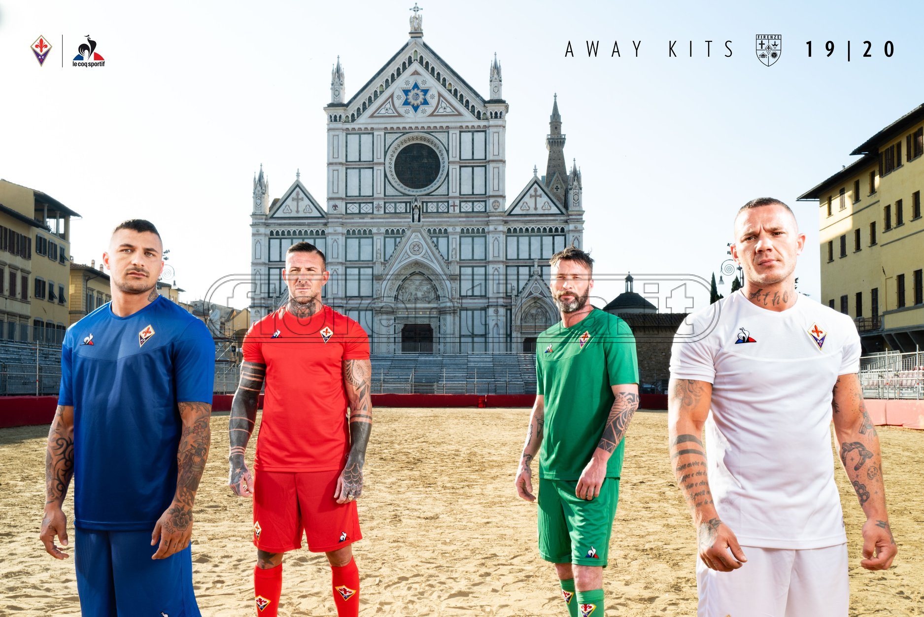 Ecco le nuove quattro maglie da trasferta della Fiorentina (FOTO)