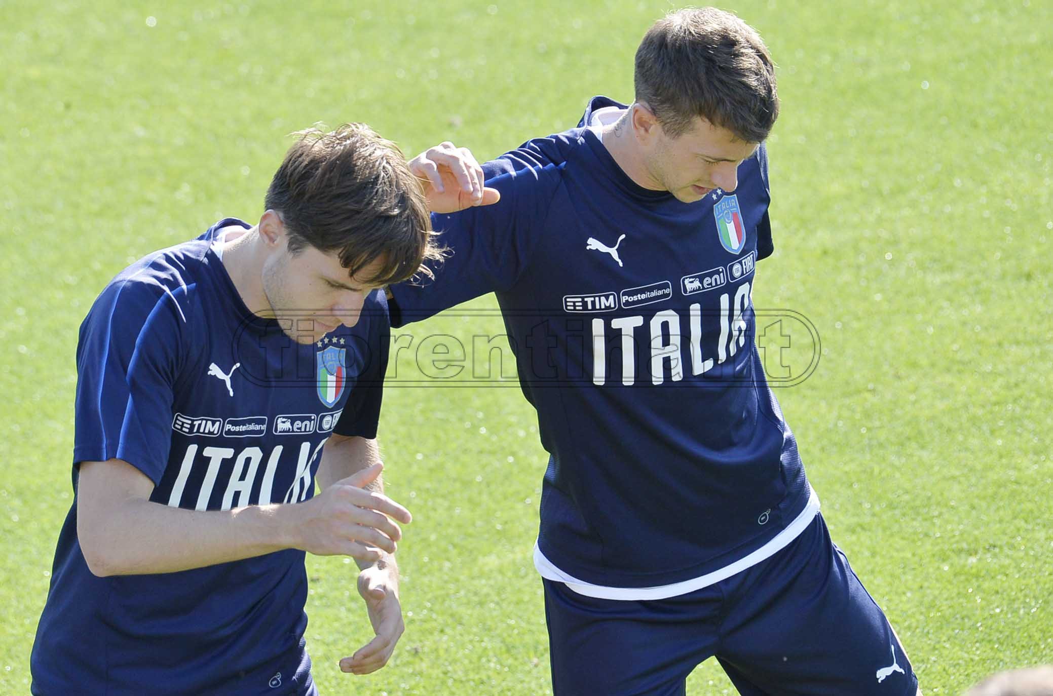 COVERCIANO 03-06-2019 RITIRO DELLA NAZIONALE. FEDERICO CHIESA E FEDERICO BERNARDESCHI. GALASSI SILVANO/SILPRESS