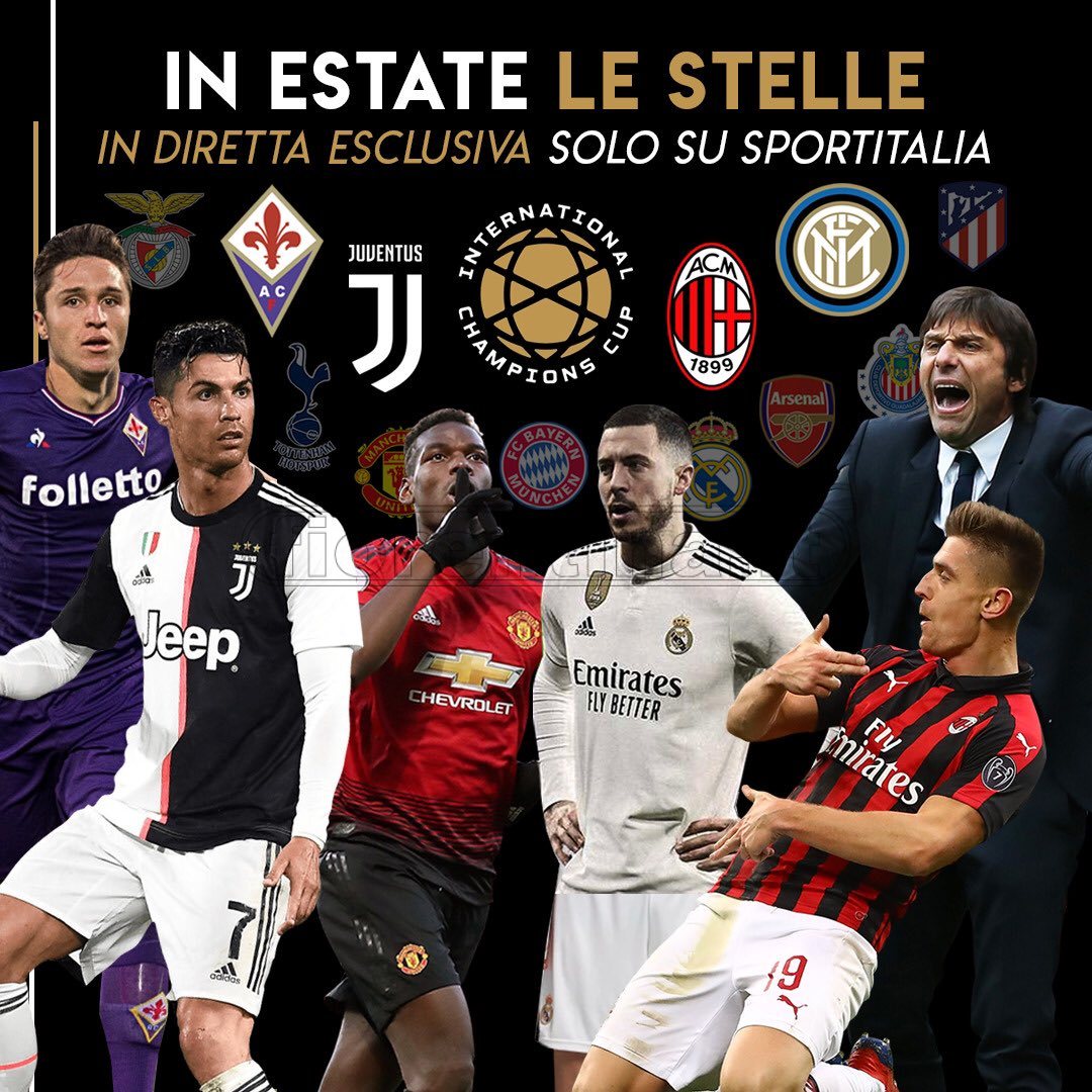 International Champions Cup, Sportitalia trasmetterà le partite in chiaro