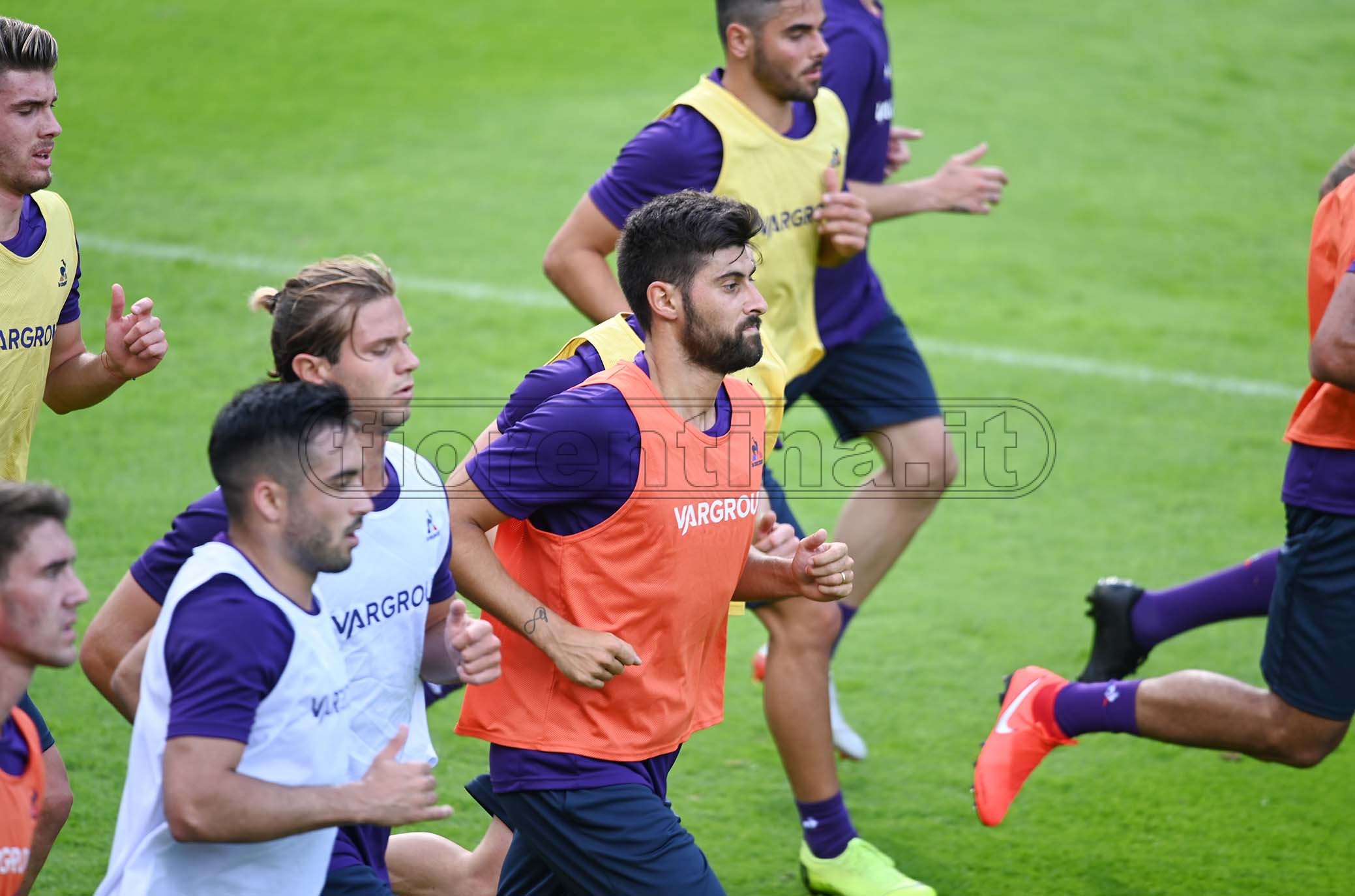 FIORENTINA 07-07-2019 RITIRO DI MOENA. MARCO BENASSI IN GRUPPO. GALASSI SILVANO/SILPRERSS