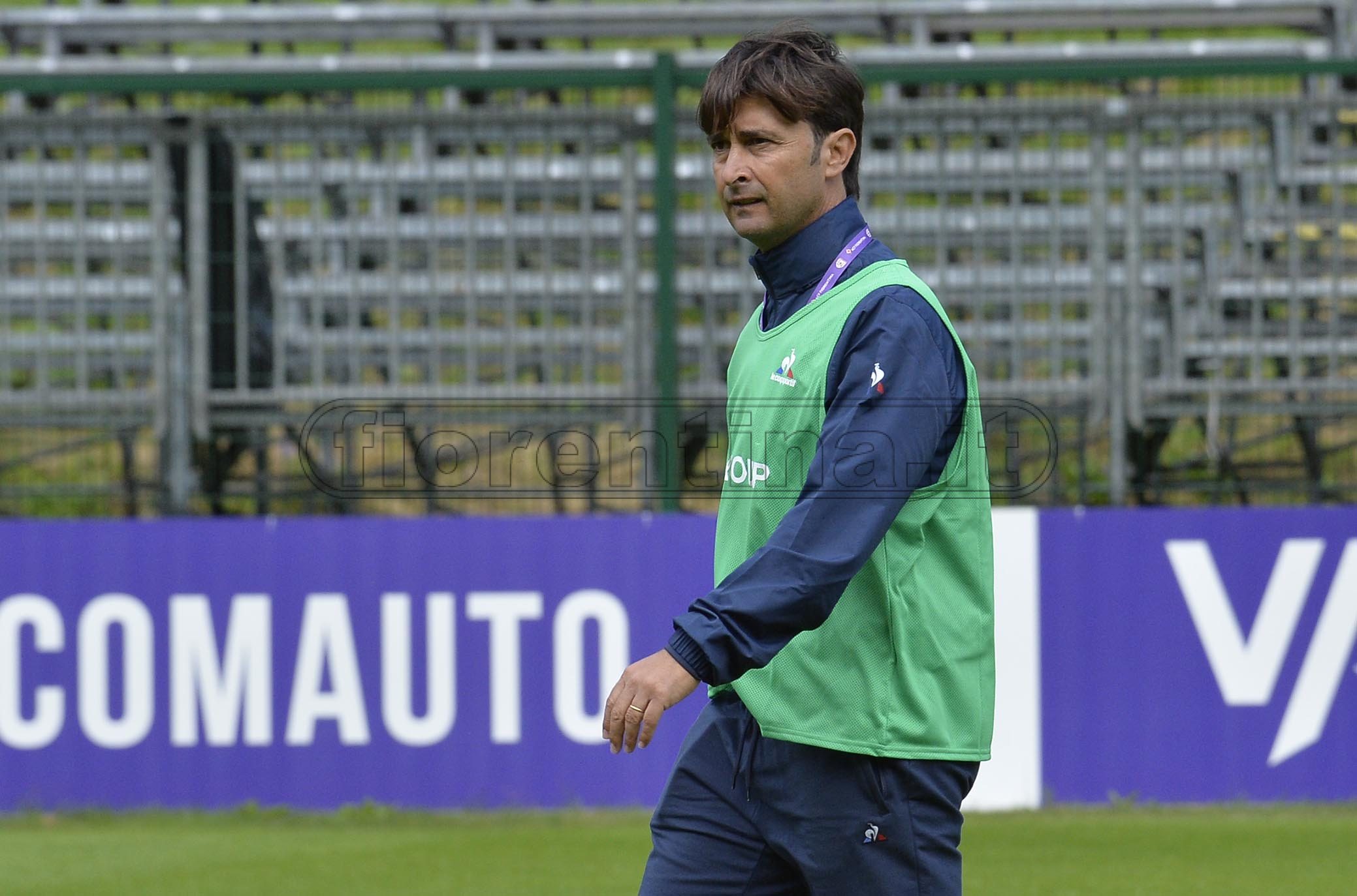 FIORENTINA 13-07-2019 RITIRO DI MOENA. GRUPPO IN ALLENAMENTO. EMILIANO BIGIGA. GALASSI SILVANO/SILPRESS