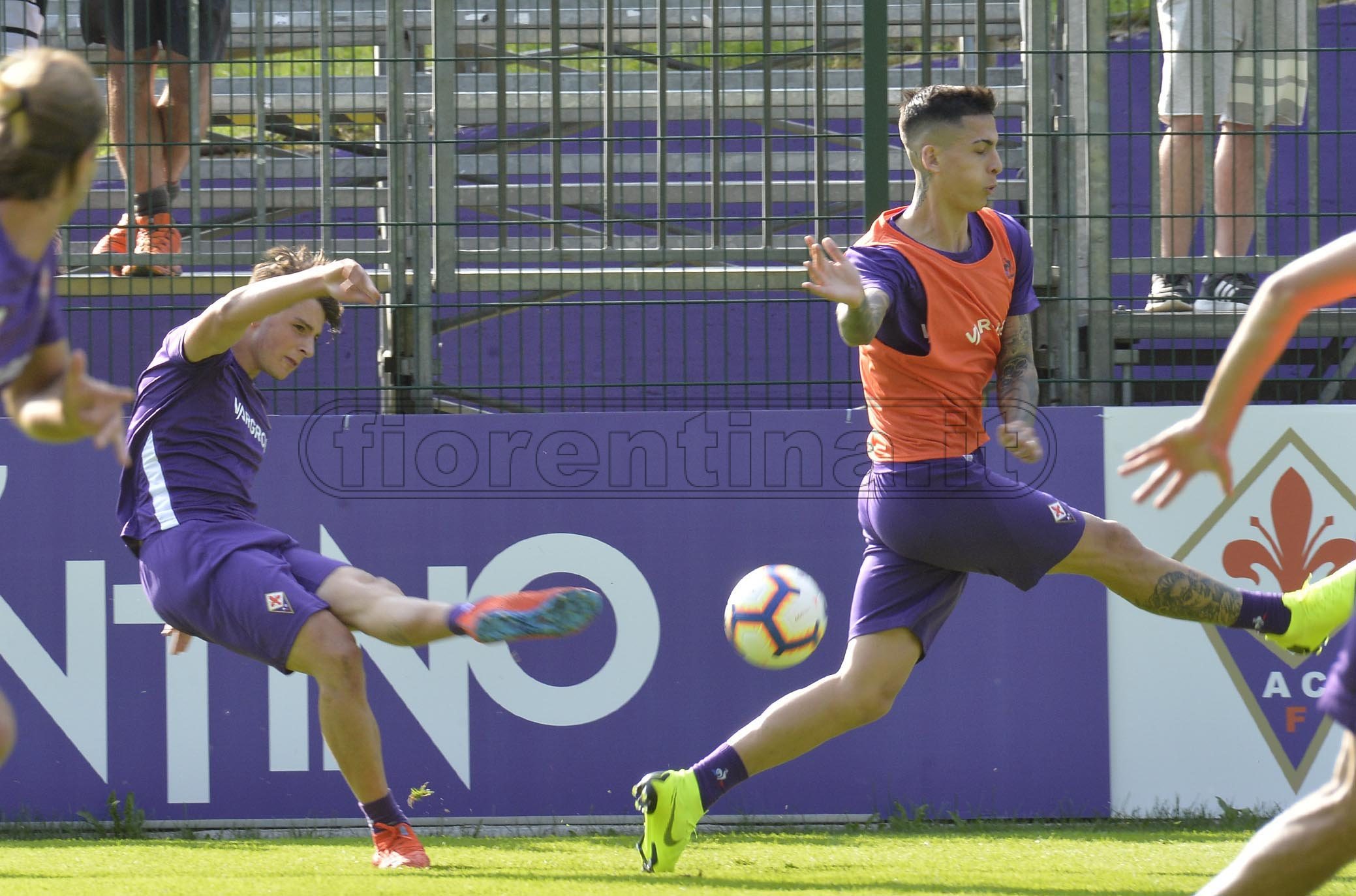 FIORENTINA 13-07-2019 RITIRO DI MOENA. FEDERICO SIMONTI E JULIAN ILLANES. GALASSI SILVANO/SILPRES