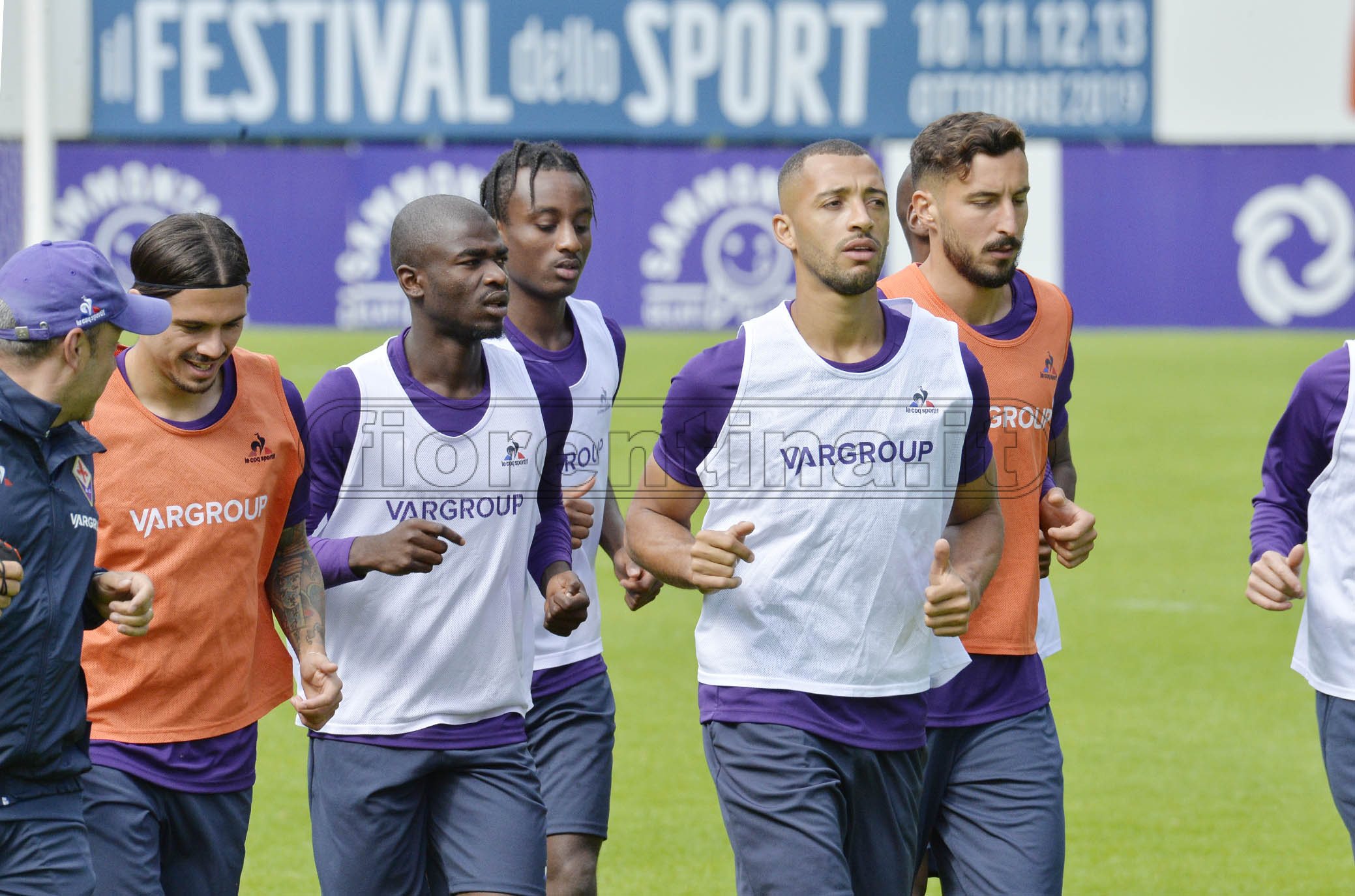 FIORENTINA 12-07-2019 RITIRO DI MOENA. GRUPPO IN ALLENAMNETO. GALASSI SILVANO/SILPRESS