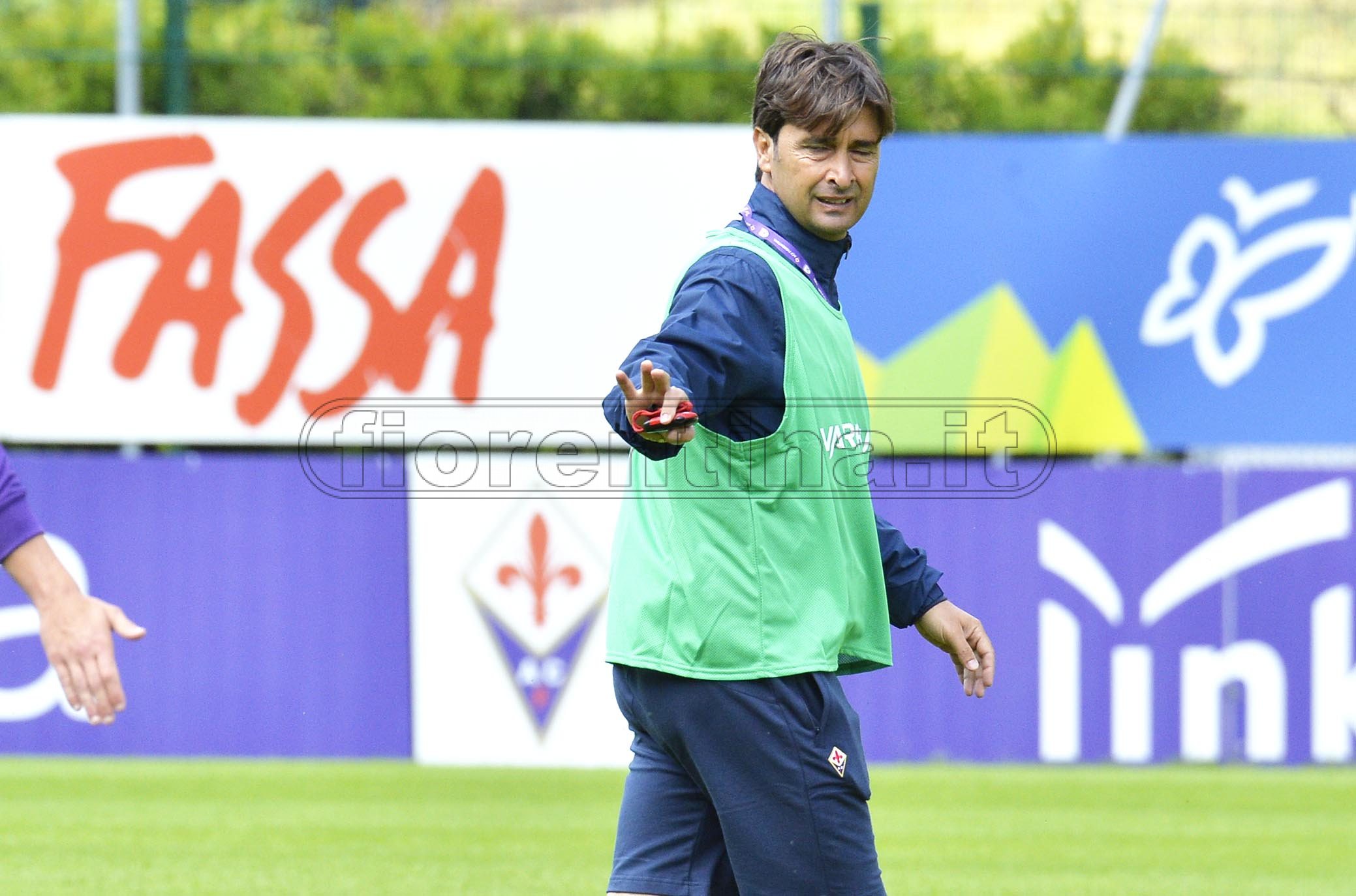 FIORENTINA 13-07-2019 RITIRO DI MOENA. GRUPPO IN ALLENAMENTO. EMILIANO BIGIGA. GALASSI SILVANO/SILPRESS