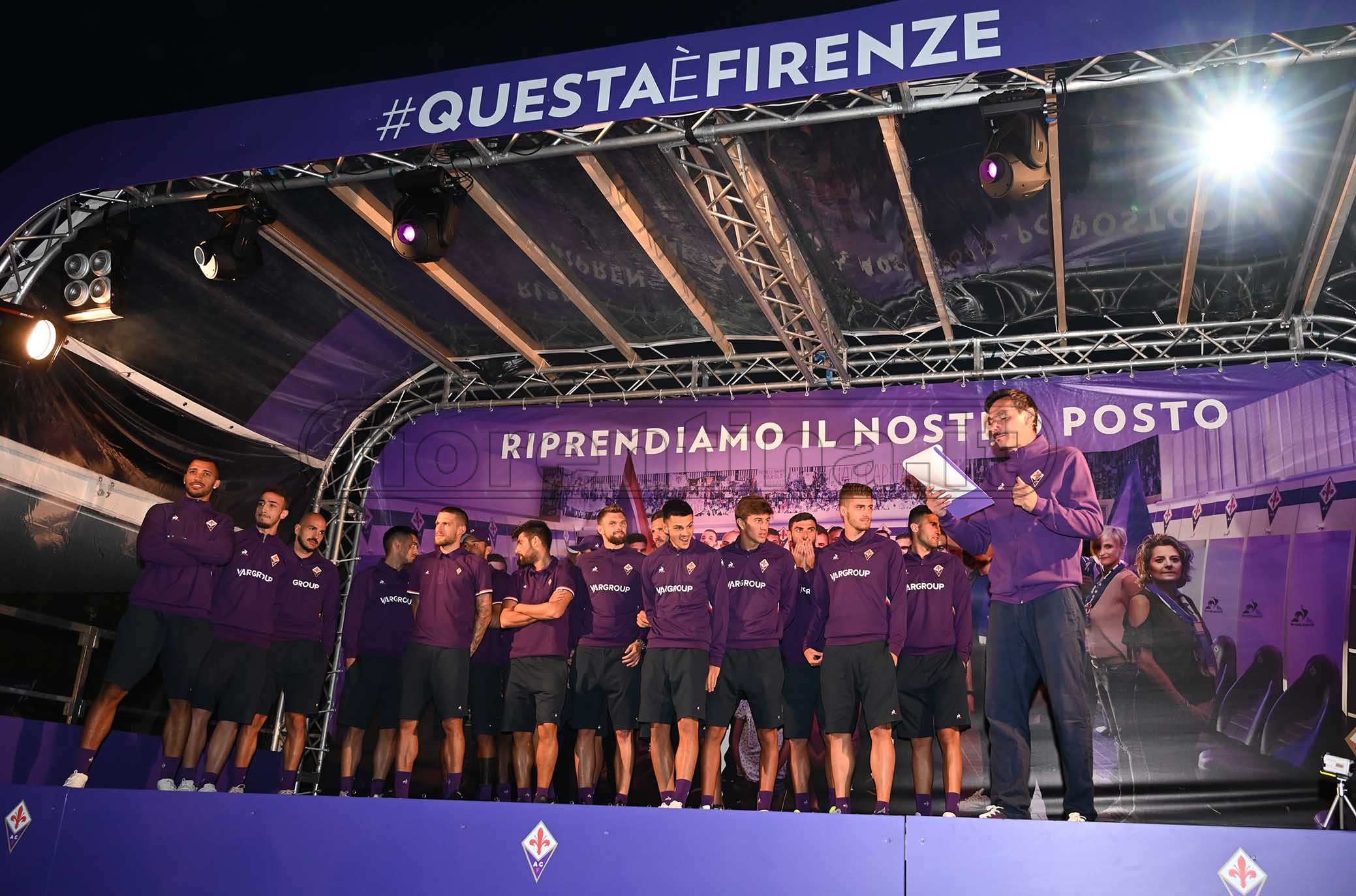 FIORENTINA 10-07-2019 PRESENTAZIONE DELLA SQUADRA. GALASSI SILVANO/SILPRESS