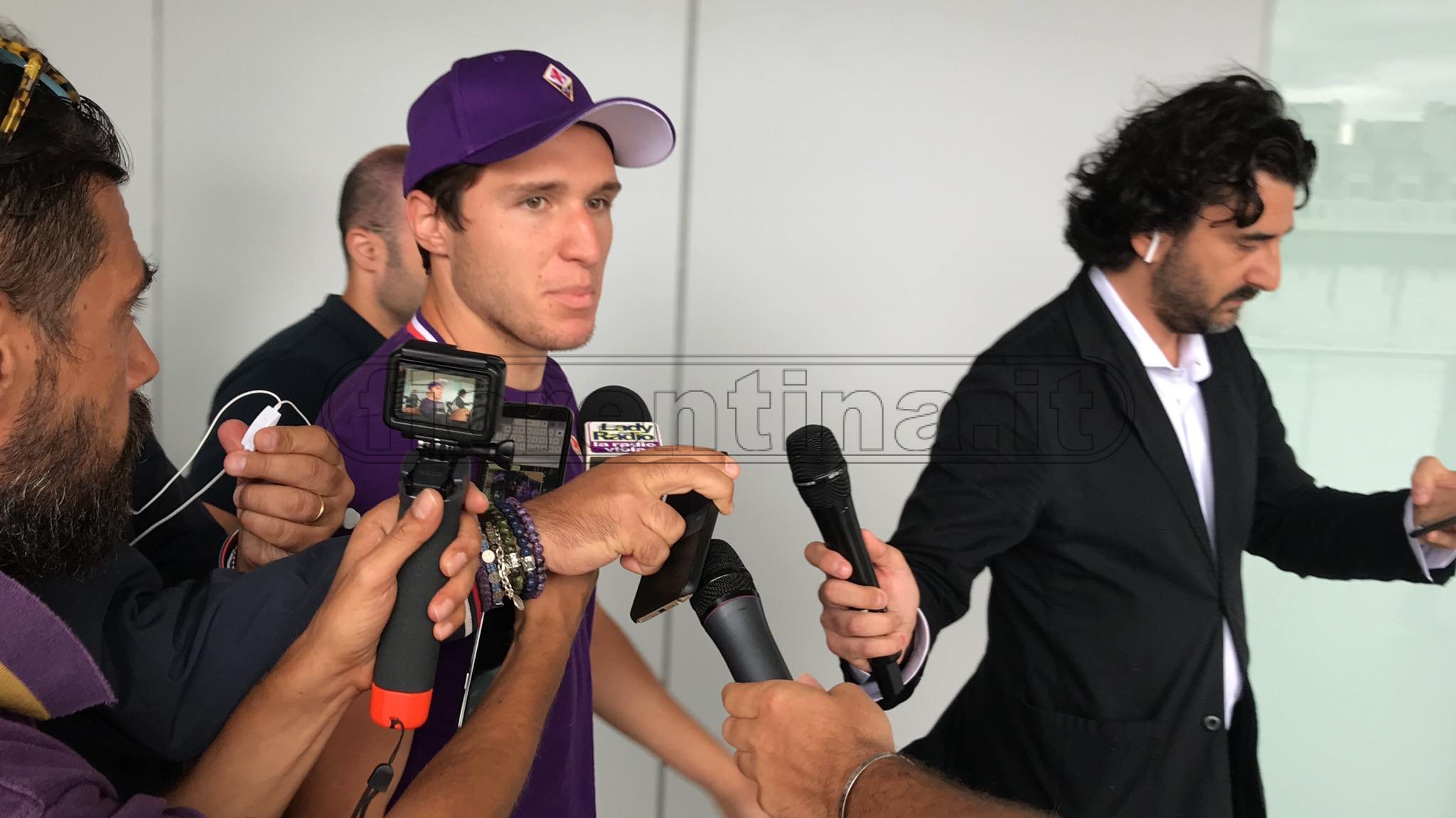 Chiesa-Barone: colloquio sul pullman della Fiorentina (FOTO e VIDEO VI.IT)