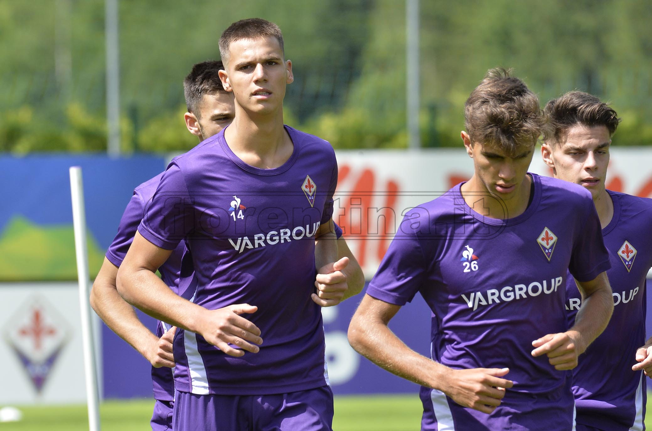 FIORENTINA 13-07-2019 RITIRO DI MOENA. GRUPPO IN ALLENAMENTO. GALASSI SILVANO/SILPRESS