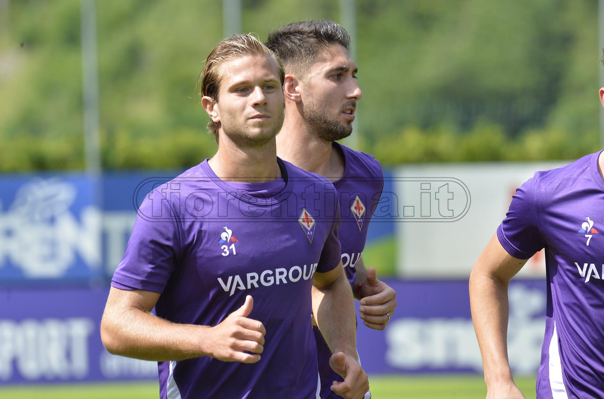 FIORENTINA 13-07-2019 RITIRO DI MOENA. GRUPPO IN ALLENAMENTO. GALASSI SILVANO/SILPRESS