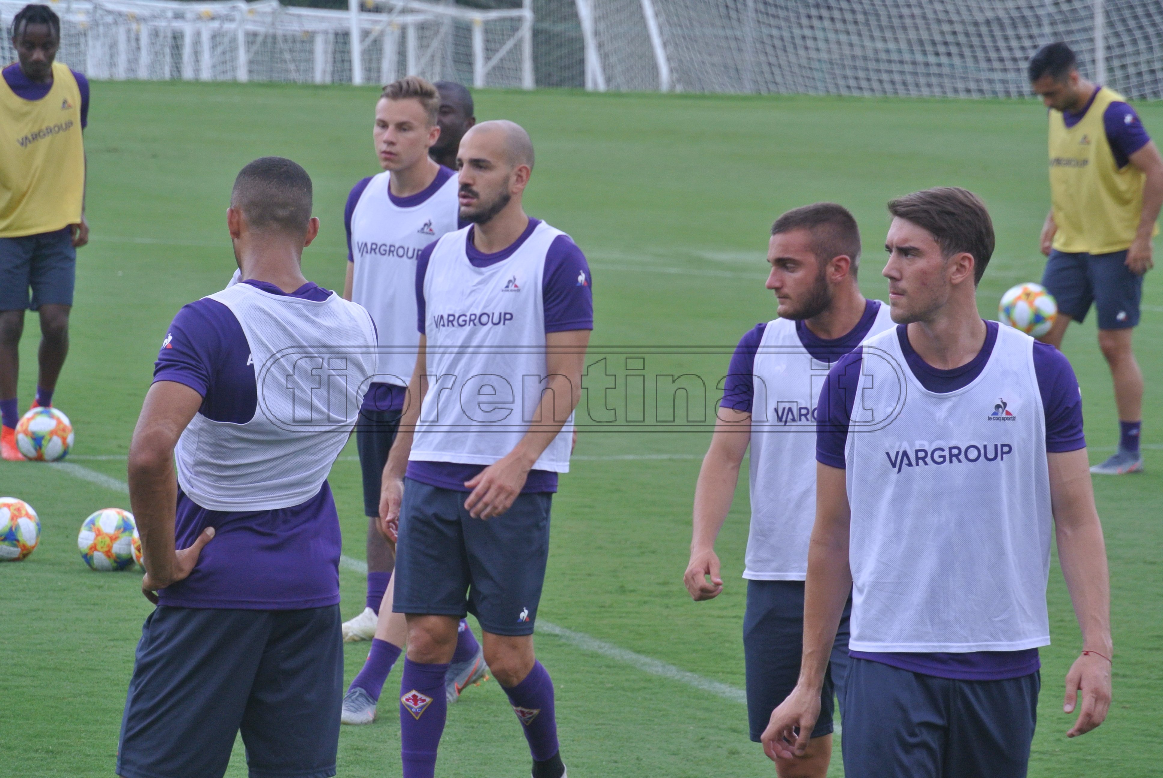 Le immagini  del primo allenamento dei viola a Charlotte