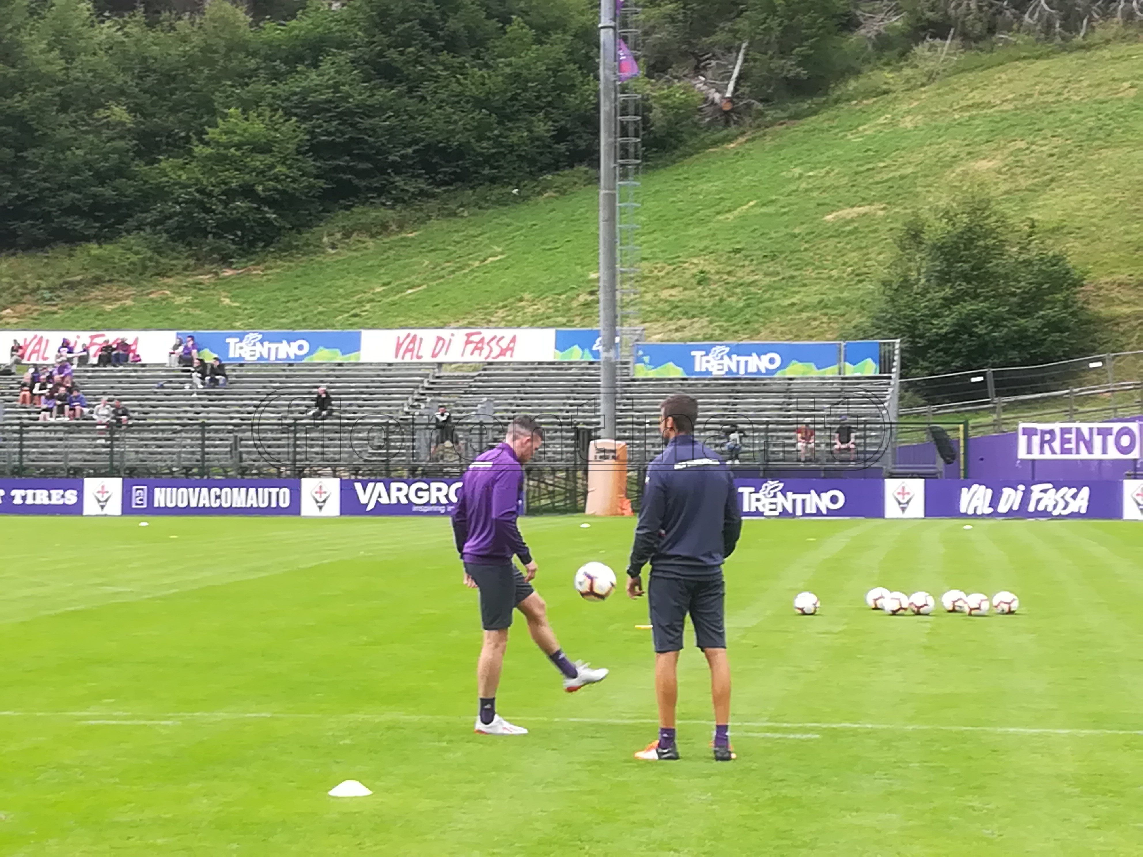 Moena, seduta pomeridiana: differenziato per quattro, partitella a campo ridotto
