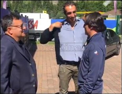 Moena, Joe Barone e Dario Dainelli incontrano e salutano Montella (VIDEO)