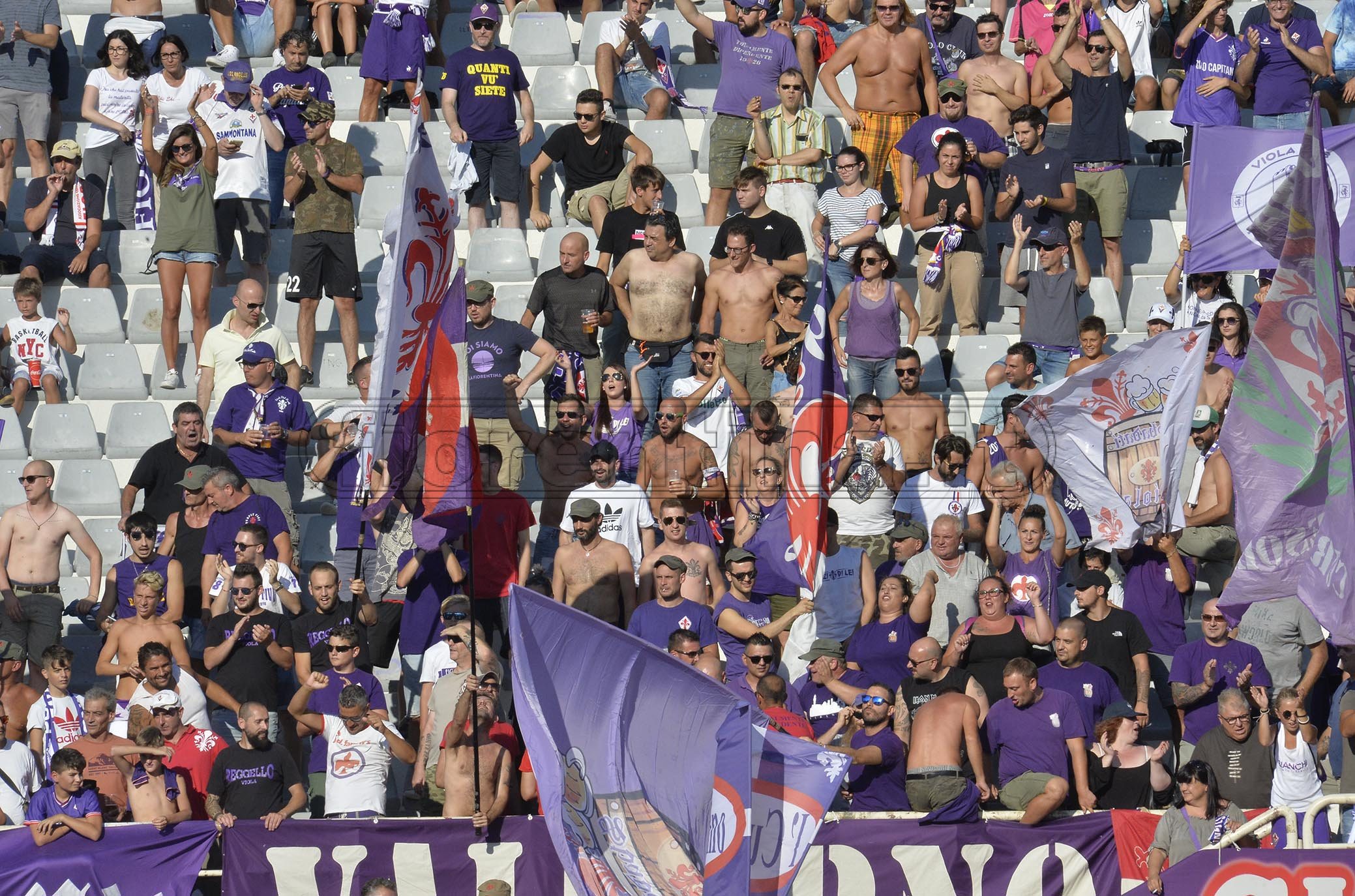 FIORENTINA - MONZA COPPA ITALIA 18-08-2019. TIFOSI DELLA FIORENTINA. GALASSI SILVANO/SILPRESS