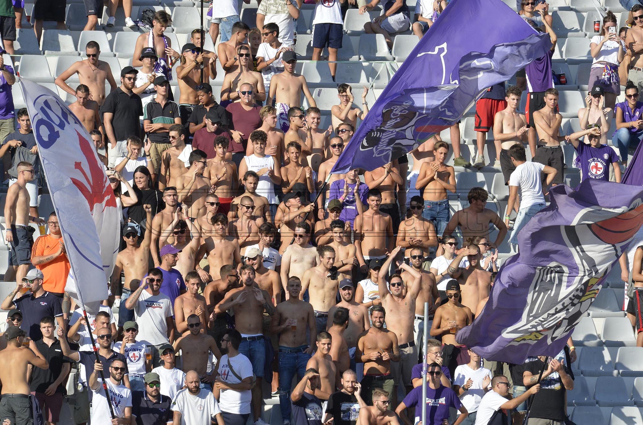 FIORENTINA - MONZA COPPA ITALIA 18-08-2019. TIFOSI DELLA FIORENTINA. GALASSI SILVANO/SILPRESS