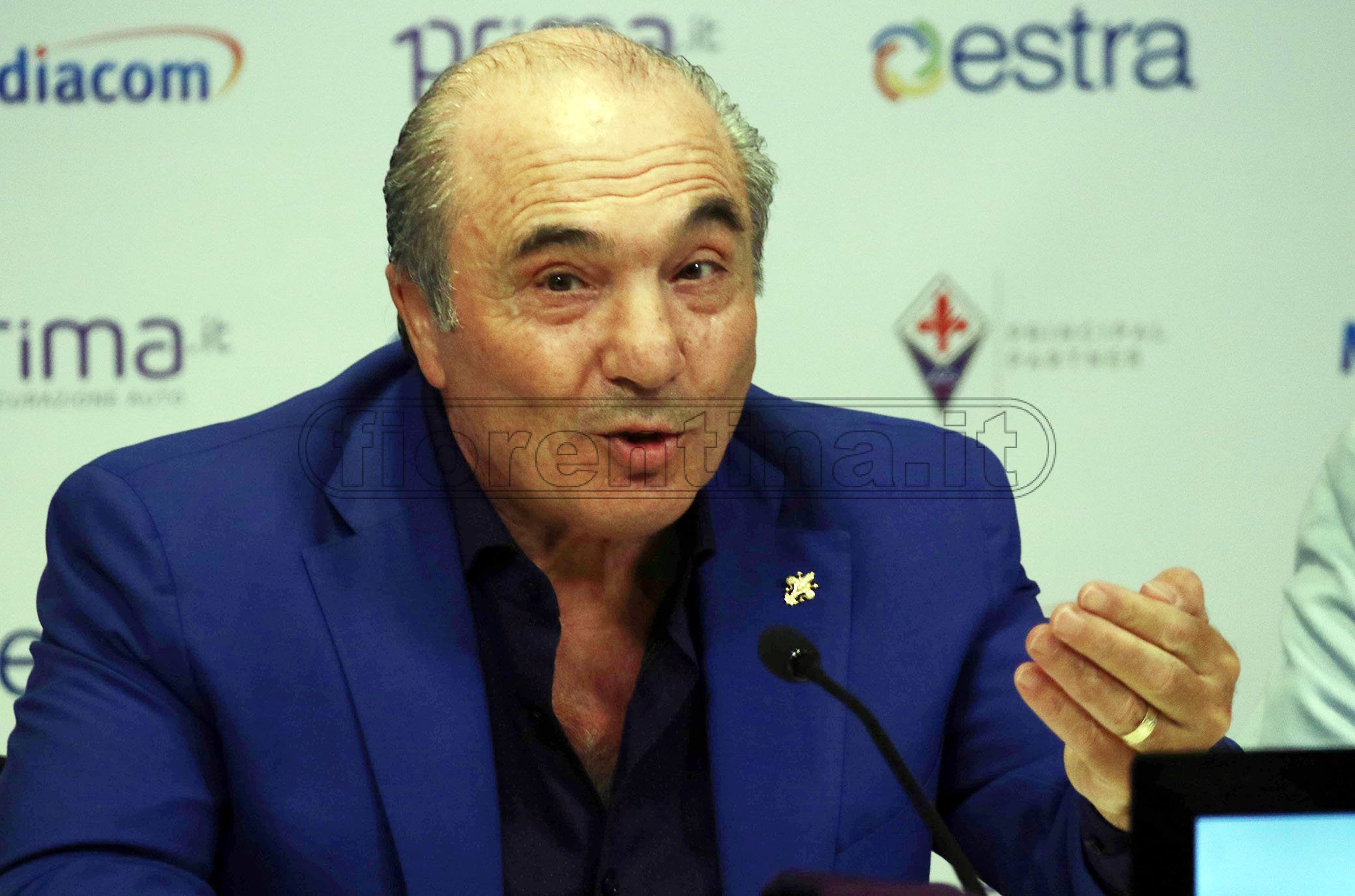 FIORENTINA 23-08-2019 PRESENTAZIONE SPONSOR. ROCCO COMMISSO. ROBERTO VICARIO/SILPRESS