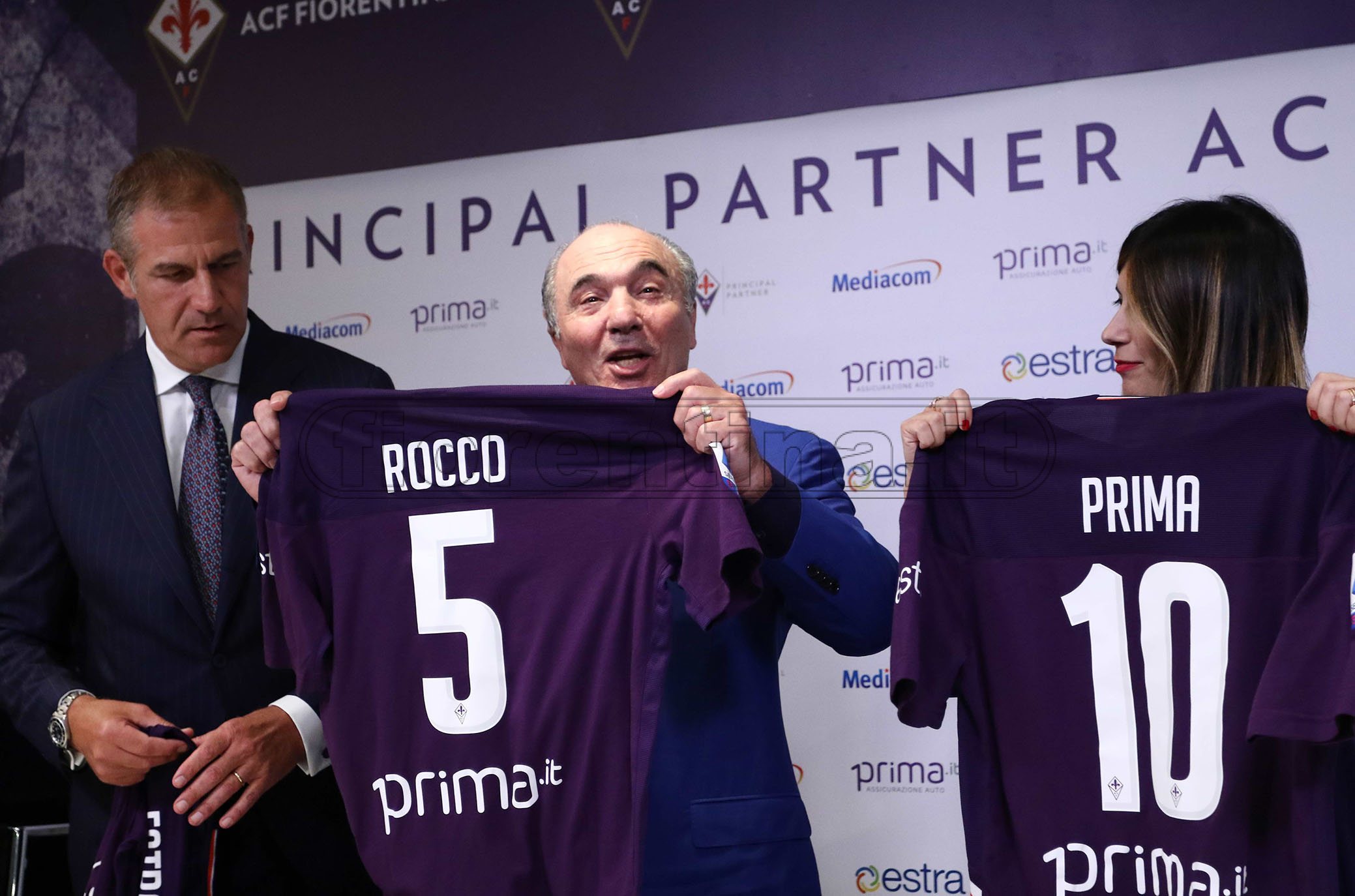 FIORENTINA 23-08-2019 PRESENTAZIONE SPONSOR. ROCCO COMMISSO. ROBERTO VICARIO/SILPRESS