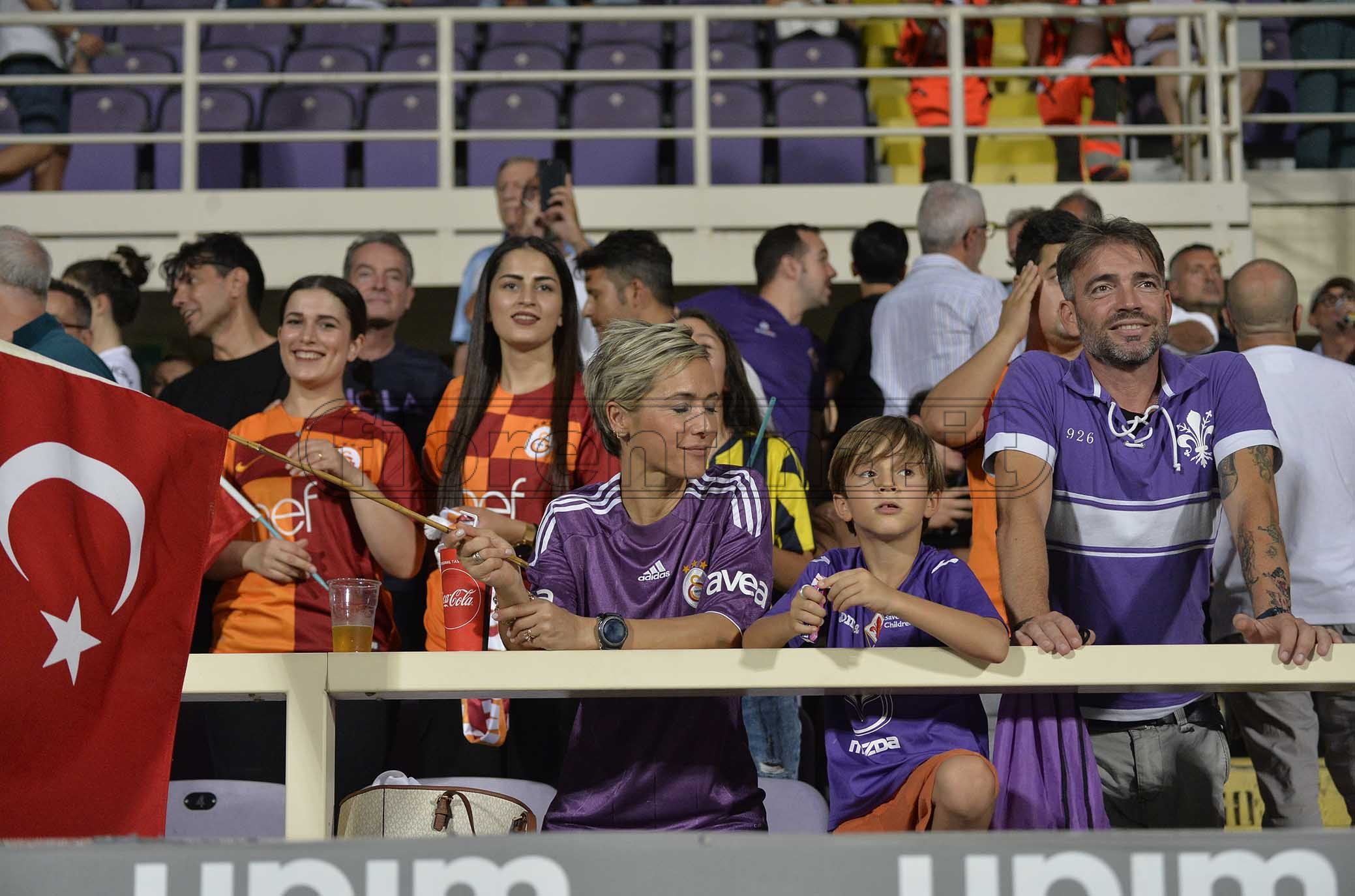 FIORENTINA-GALATASARAY 11-08-2019 TIFOSI FIORENTINA E DEL GALASATARAY. GALASSI SILVANO/SILPRESS