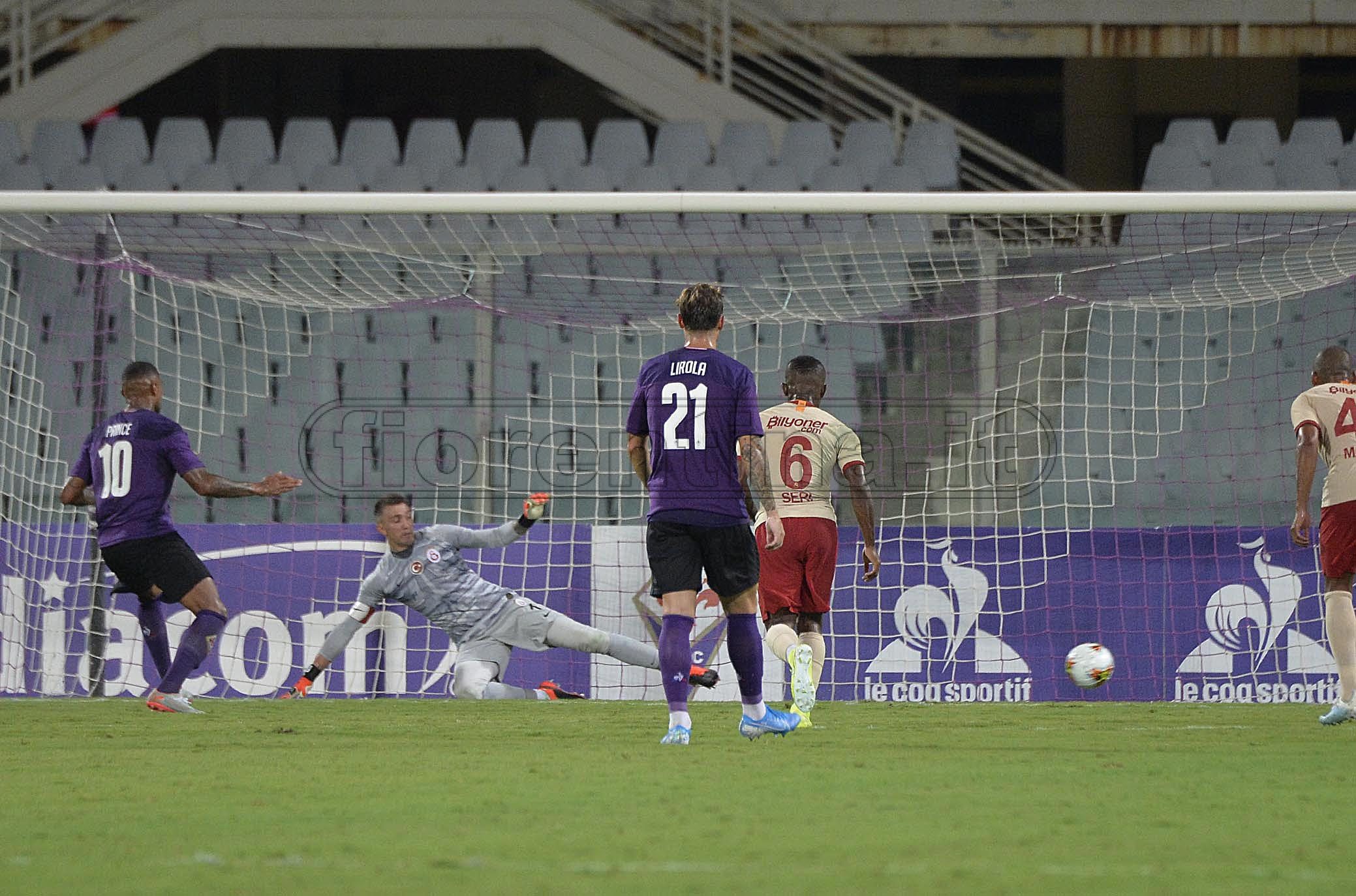 11/08/2019.FIORENTINA-GALATASARAY.GOL DI BOATENG.SILPRESS