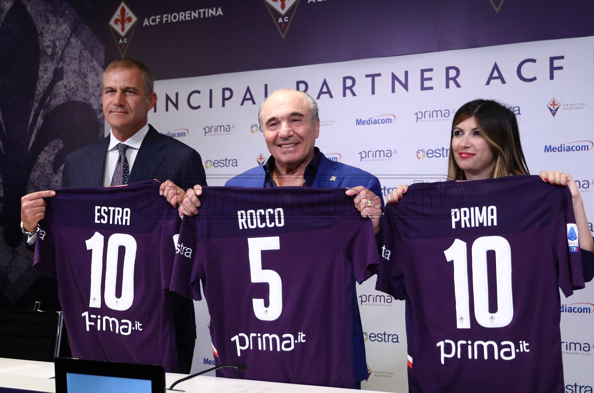 FIORENTINA 23-08-2019 PRESENTAZIONE SPONSOR. ROCCO COMMISSO. ROBERTO VICARIO/SILPRESS