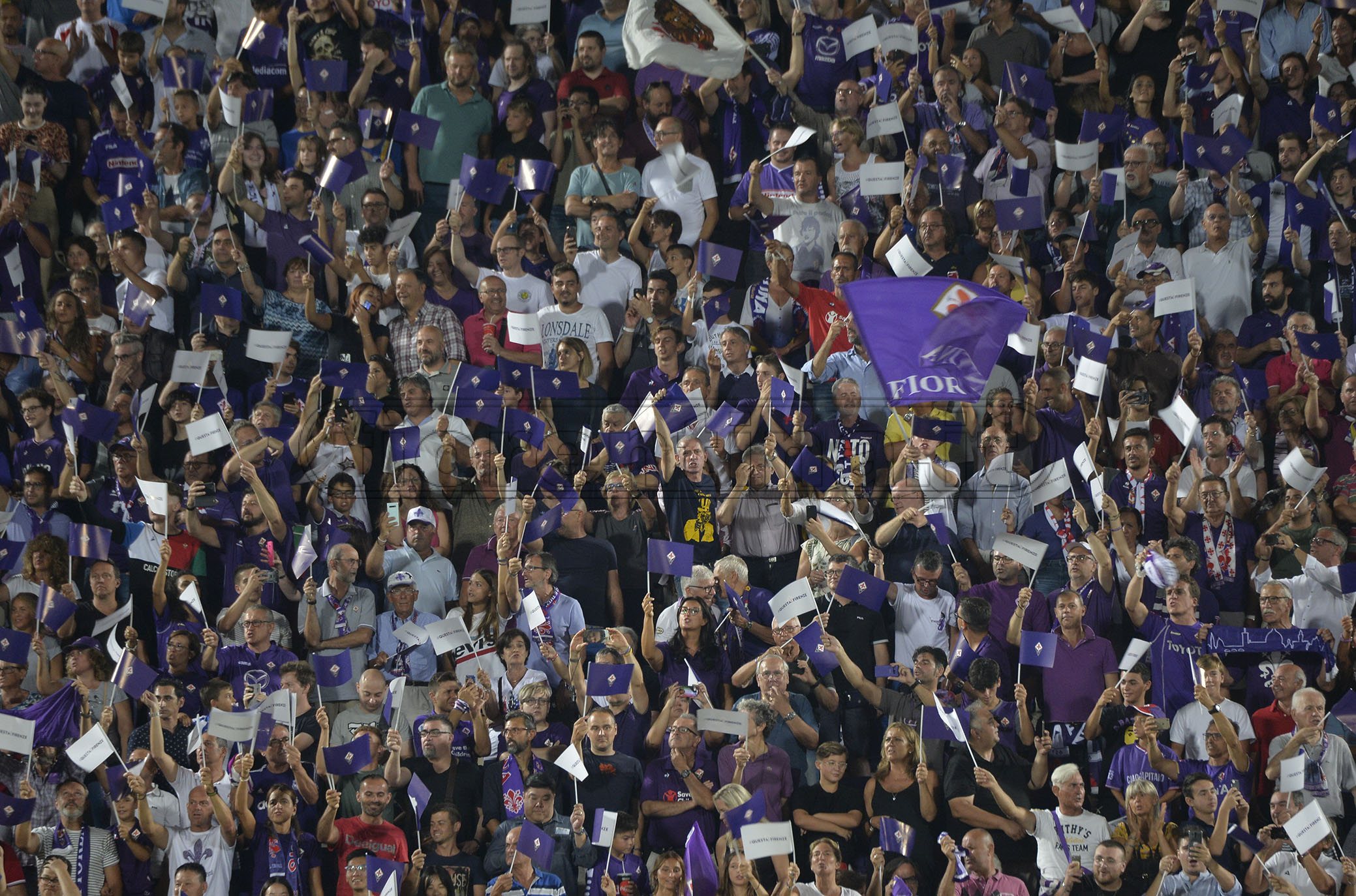 FIORNTINA-NAPOLI 24-08-2019 TIFOSI DELLA FIORENTINA. GALASSI SILVANO/SILPRESS