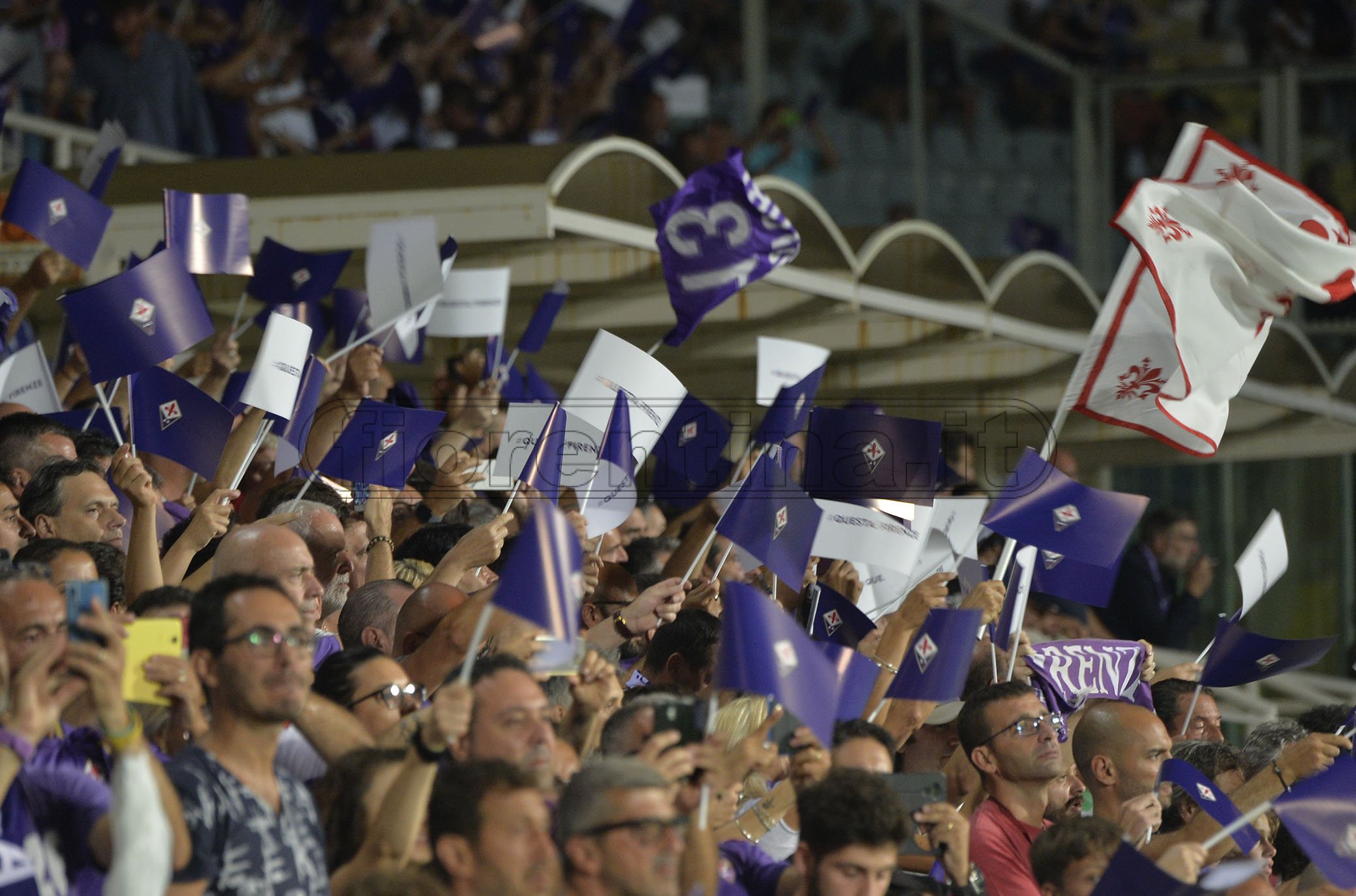 FIORNTINA-NAPOLI 24-08-2019 TIFOSI DELLA FIORENTINA. GALASSI SILVANO/SILPRESS