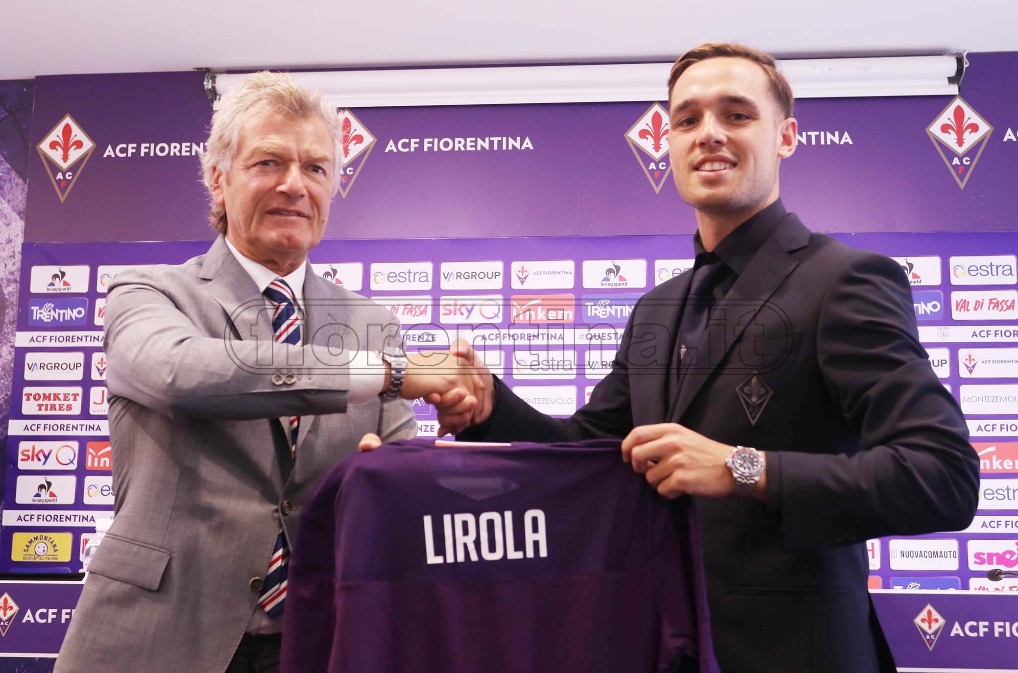 FIORENTINA 07-08-2019. PRESENTAZIONE POL LIROLA E GIANCARLO ANTOGNONI. GALASSI SILVANO/SILPRESS